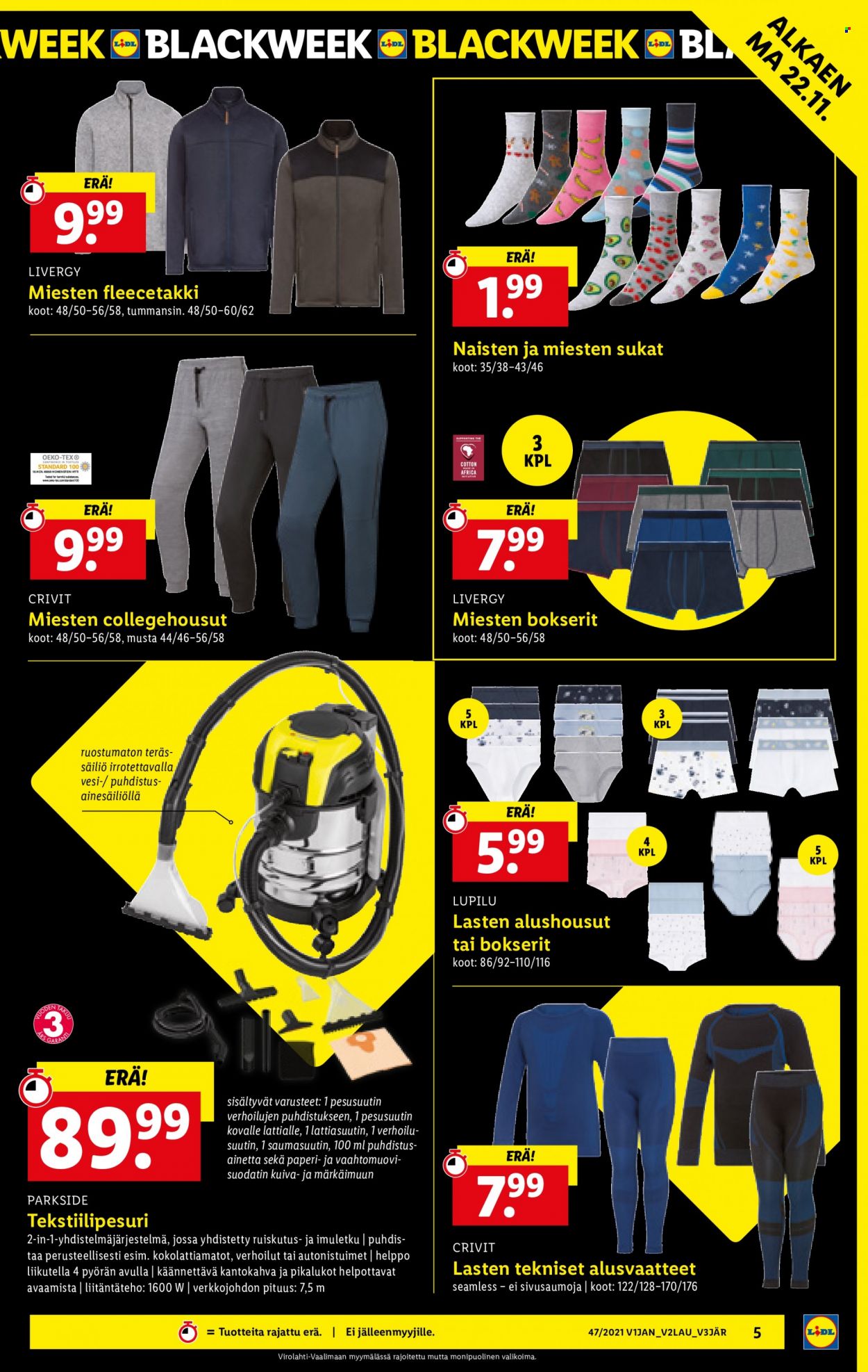 Lidl tarjoukset - 22.11.2021 - 01.12.2021. Sivu 5