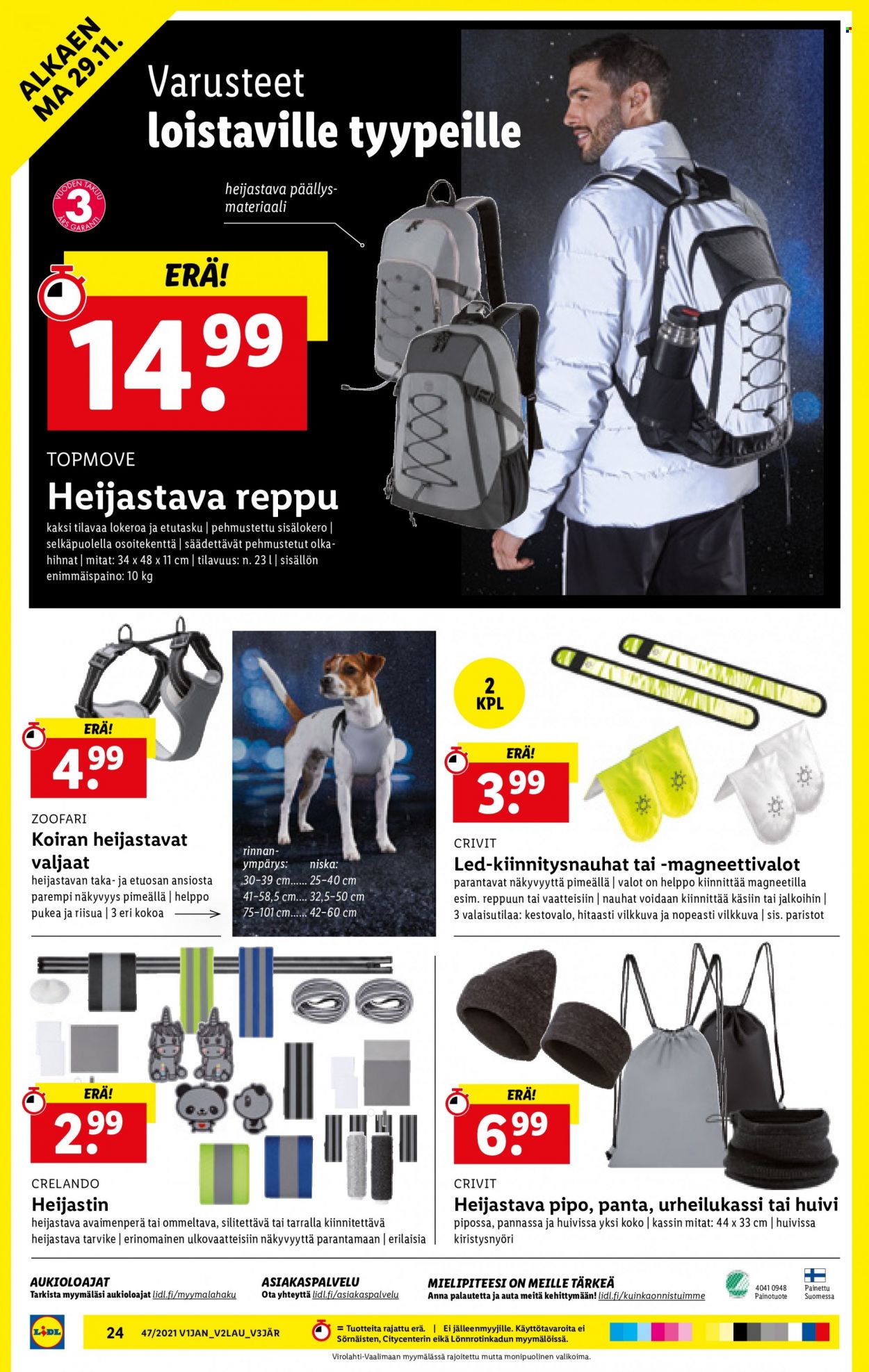 Lidl tarjoukset - 22.11.2021 - 01.12.2021. Sivu 24