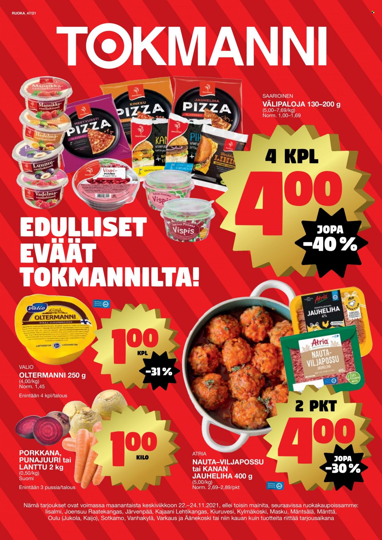 Tokmanni tarjoukset - 22.11.2021 - 24.11.2021. Sivu 1