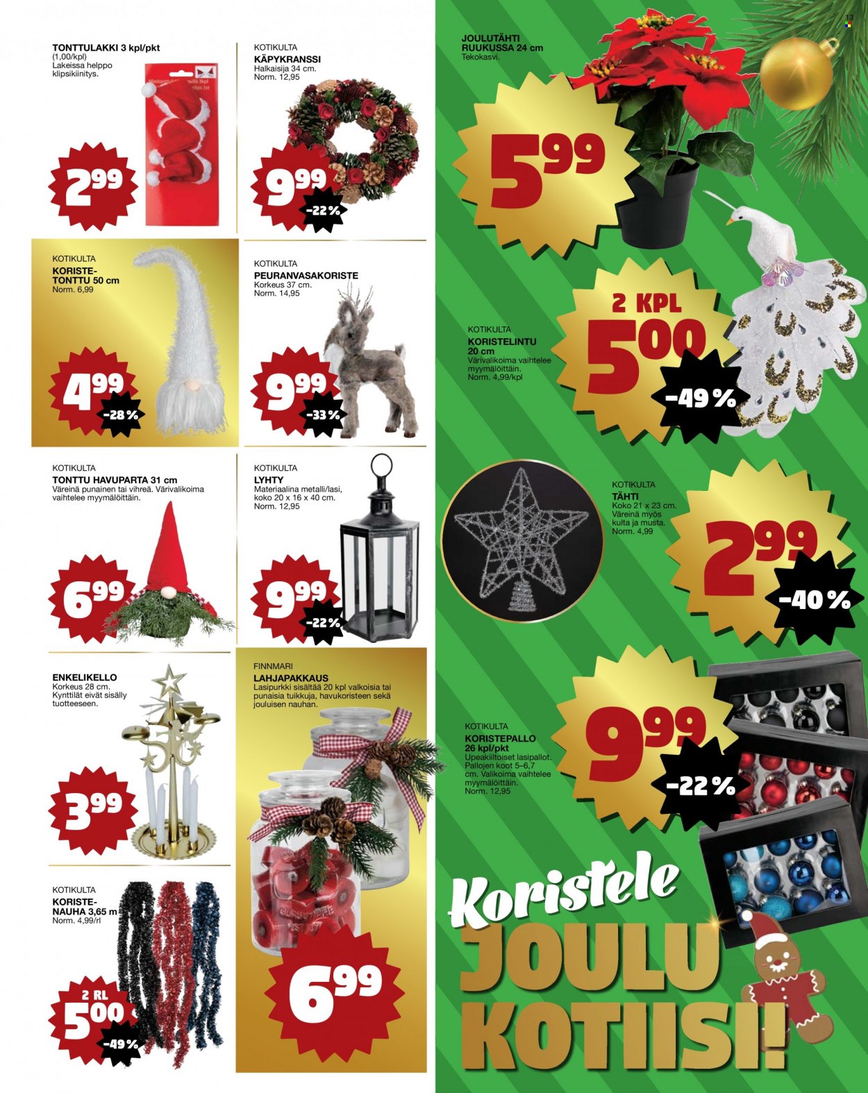 Tokmanni tarjoukset - 22.11.2021 - 28.11.2021. Sivu 13
