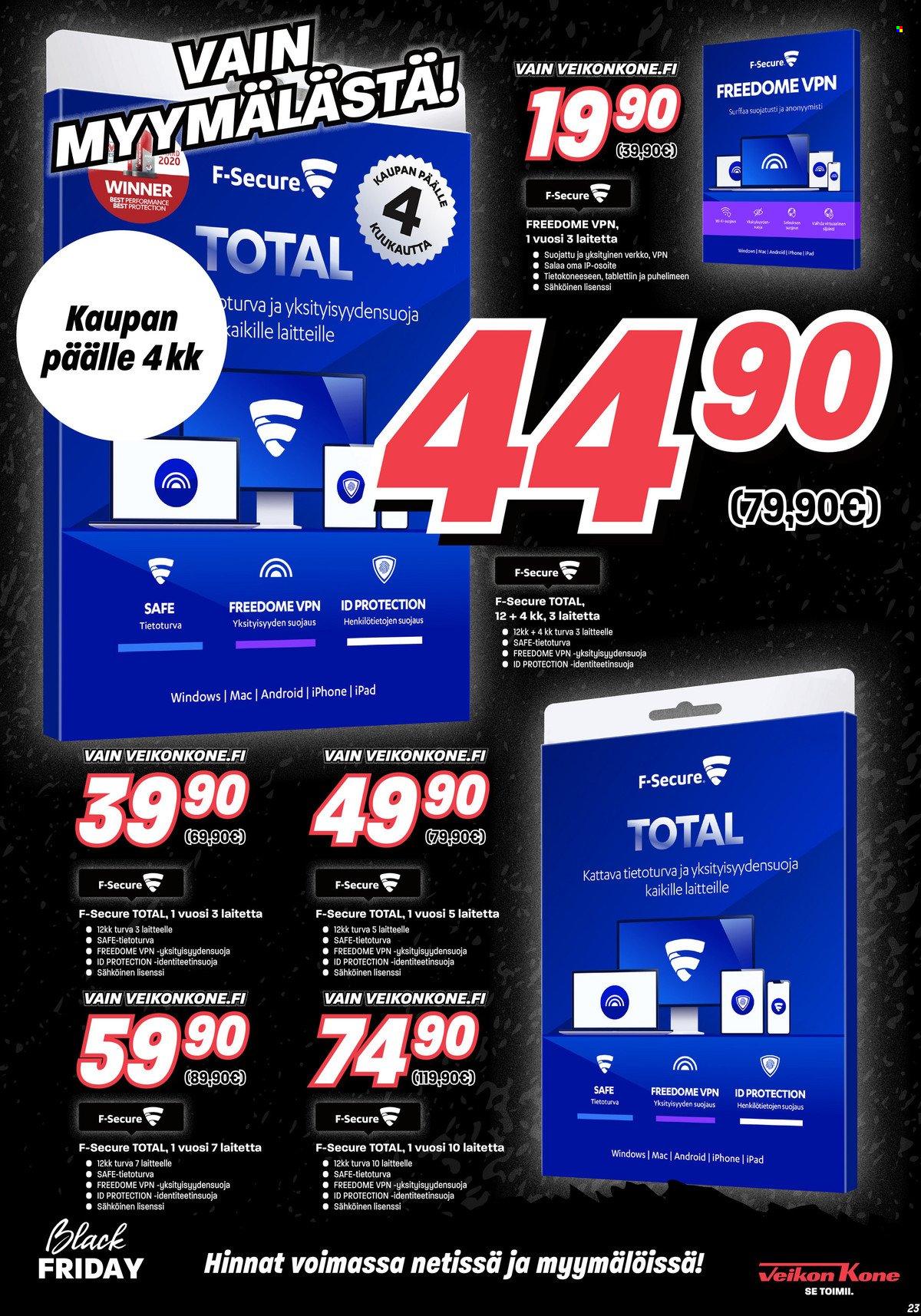 Veikon Kone tarjoukset - 23.11.2021 - 28.11.2021. Sivu 23