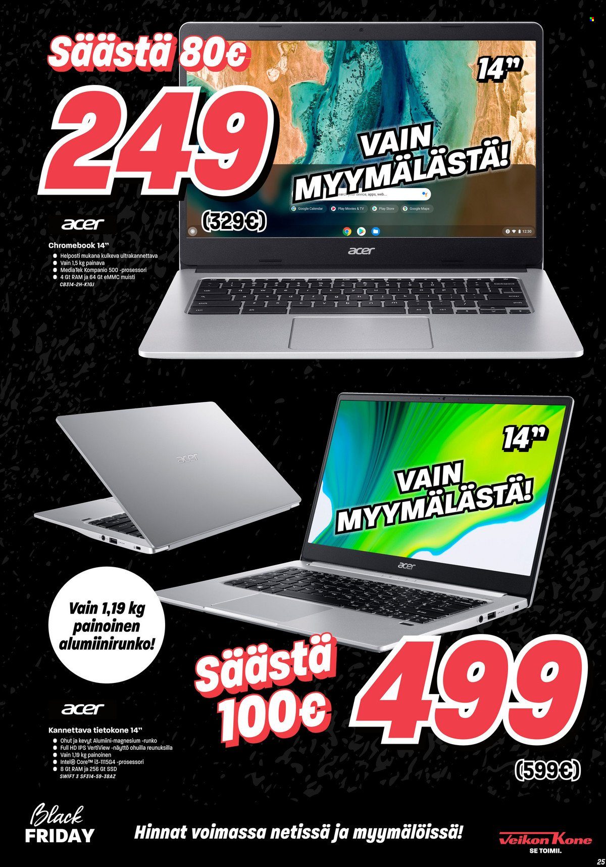 Veikon Kone tarjoukset - 23.11.2021 - 28.11.2021. Sivu 25