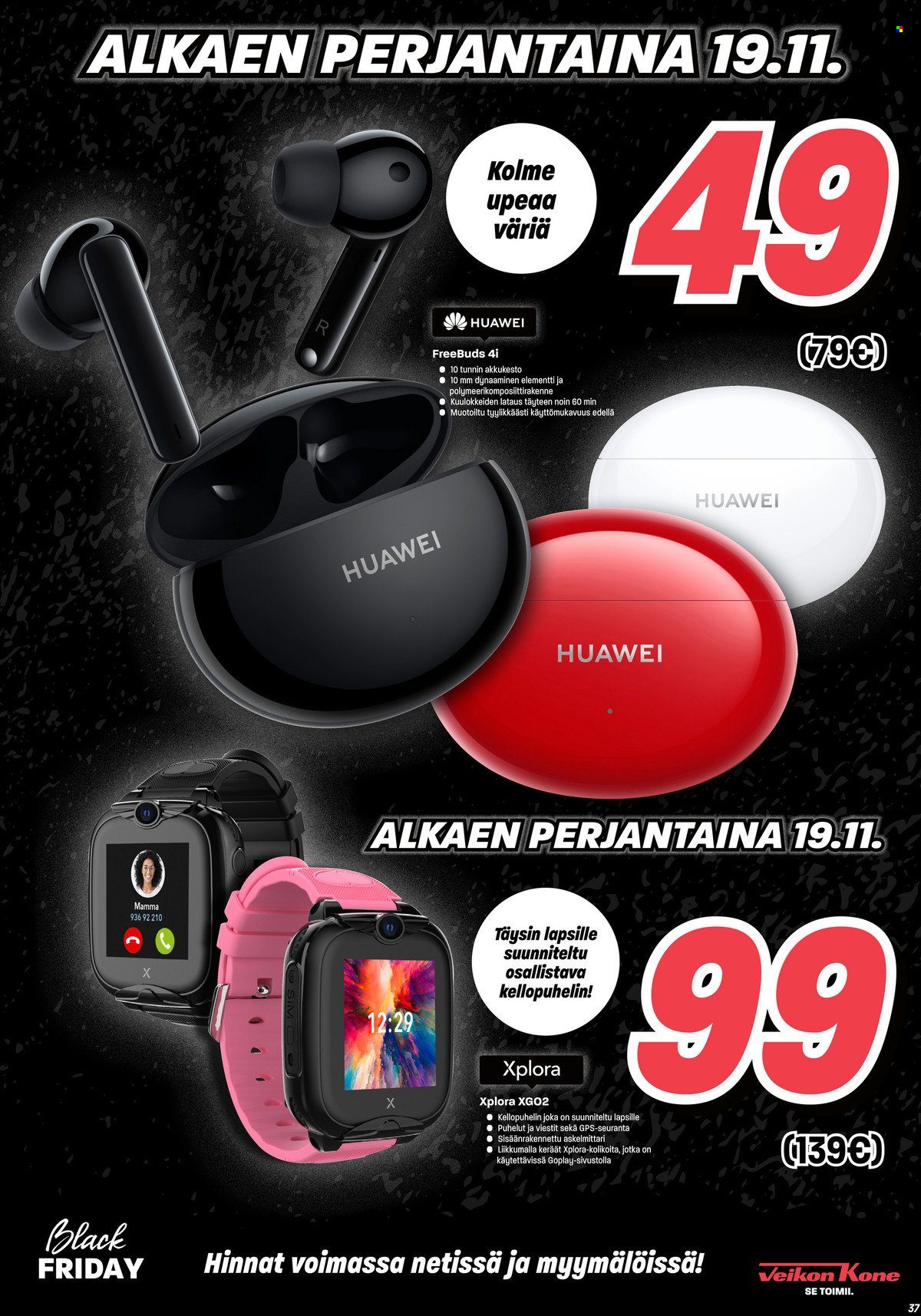 Veikon Kone tarjoukset - 23.11.2021 - 28.11.2021. Sivu 37