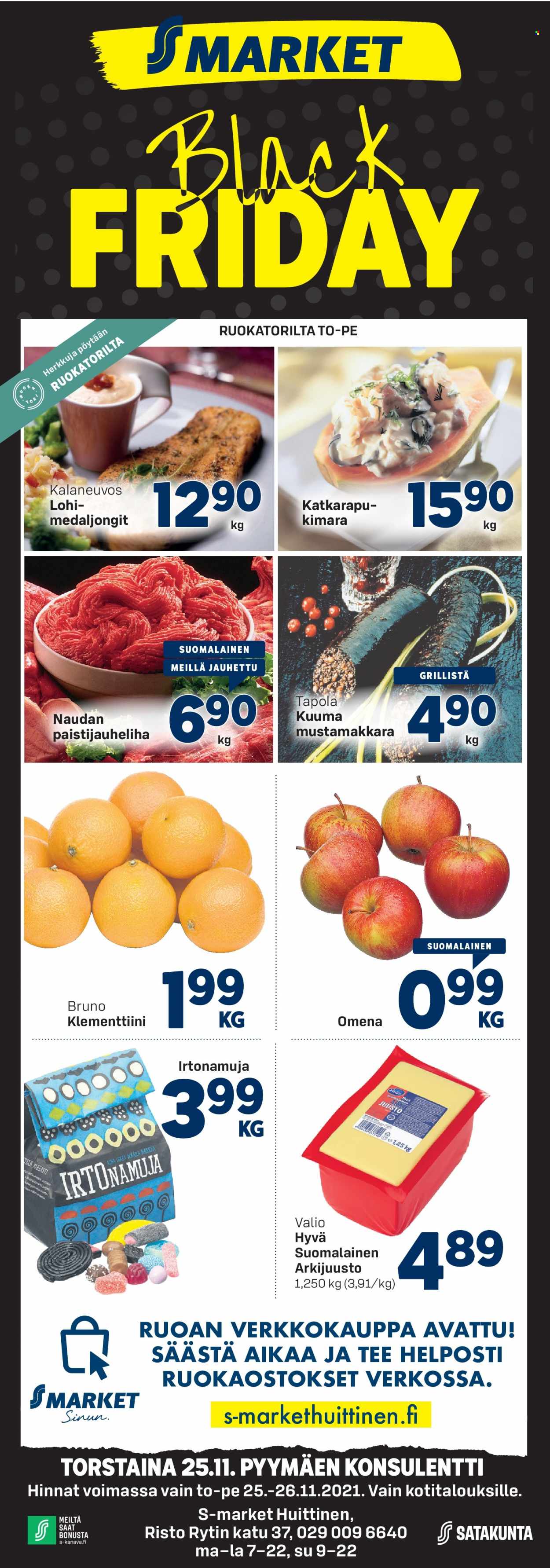 S-market tarjoukset - 23.11.2021 - 28.11.2021. Sivu 1