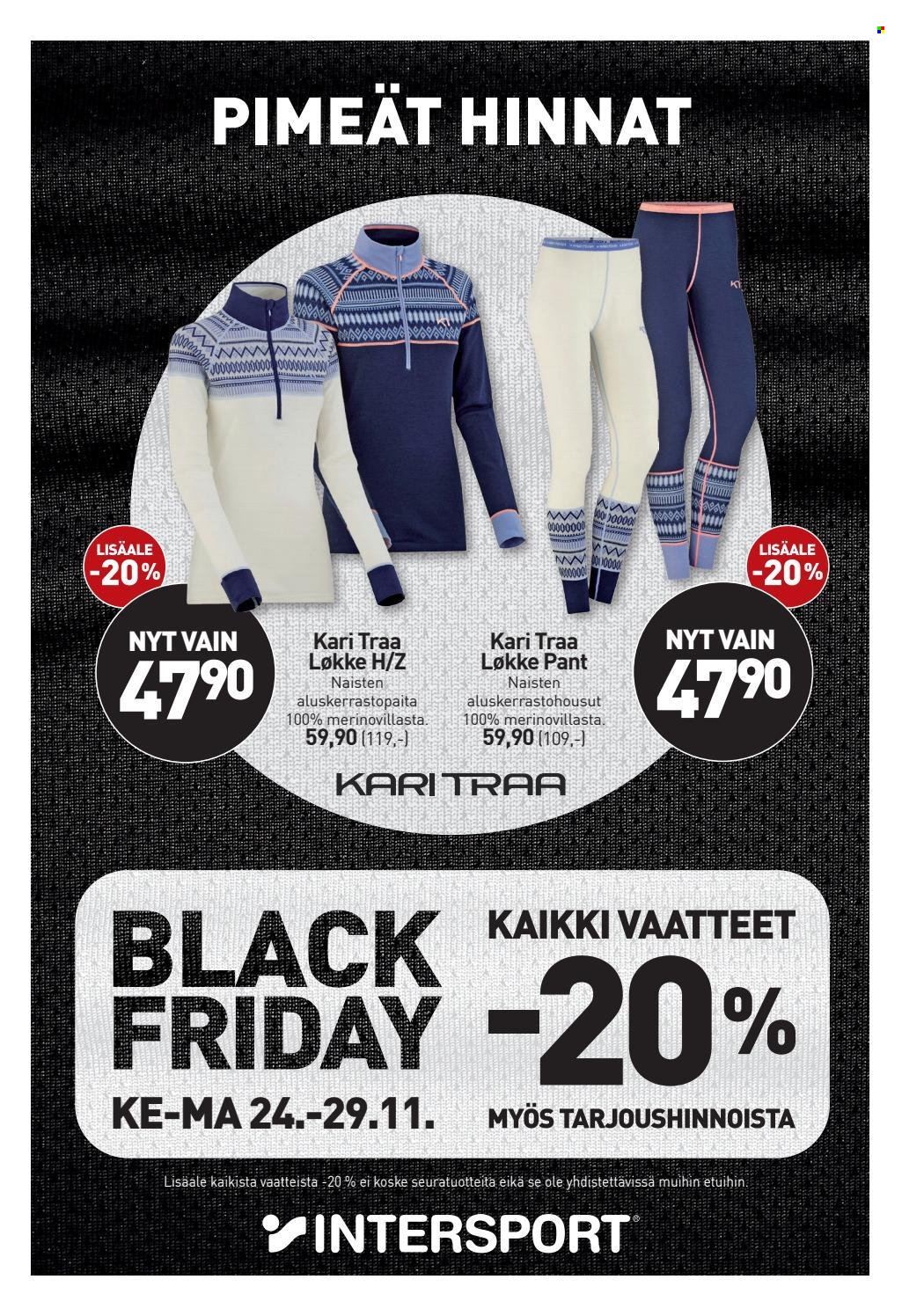 Intersport tarjoukset - 24.11.2021 - 29.11.2021. Sivu 2