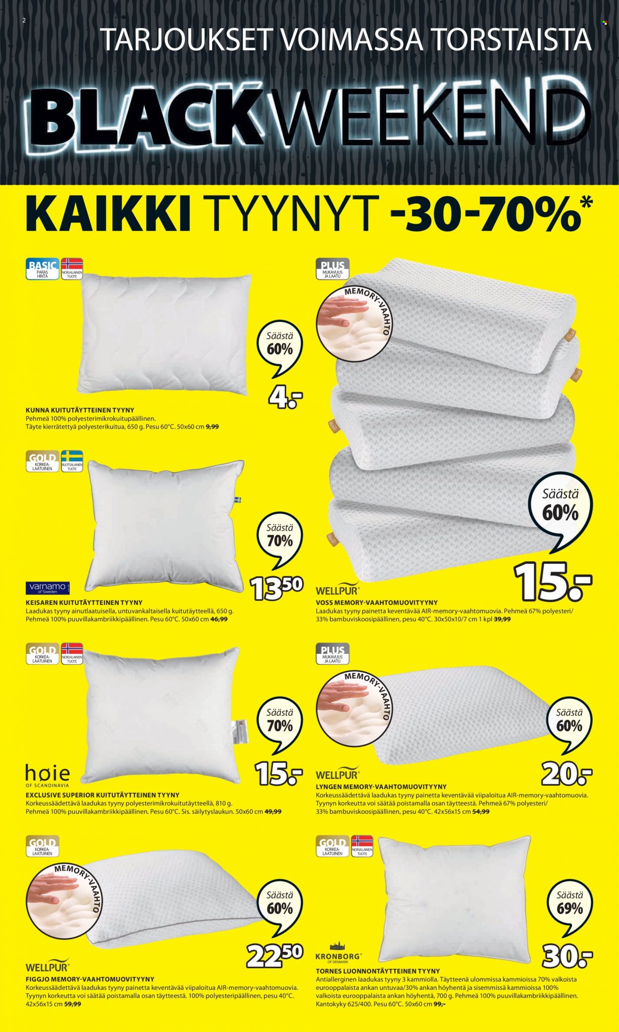 JYSK tarjoukset - 25.11.2021 - 28.11.2021. Sivu 2