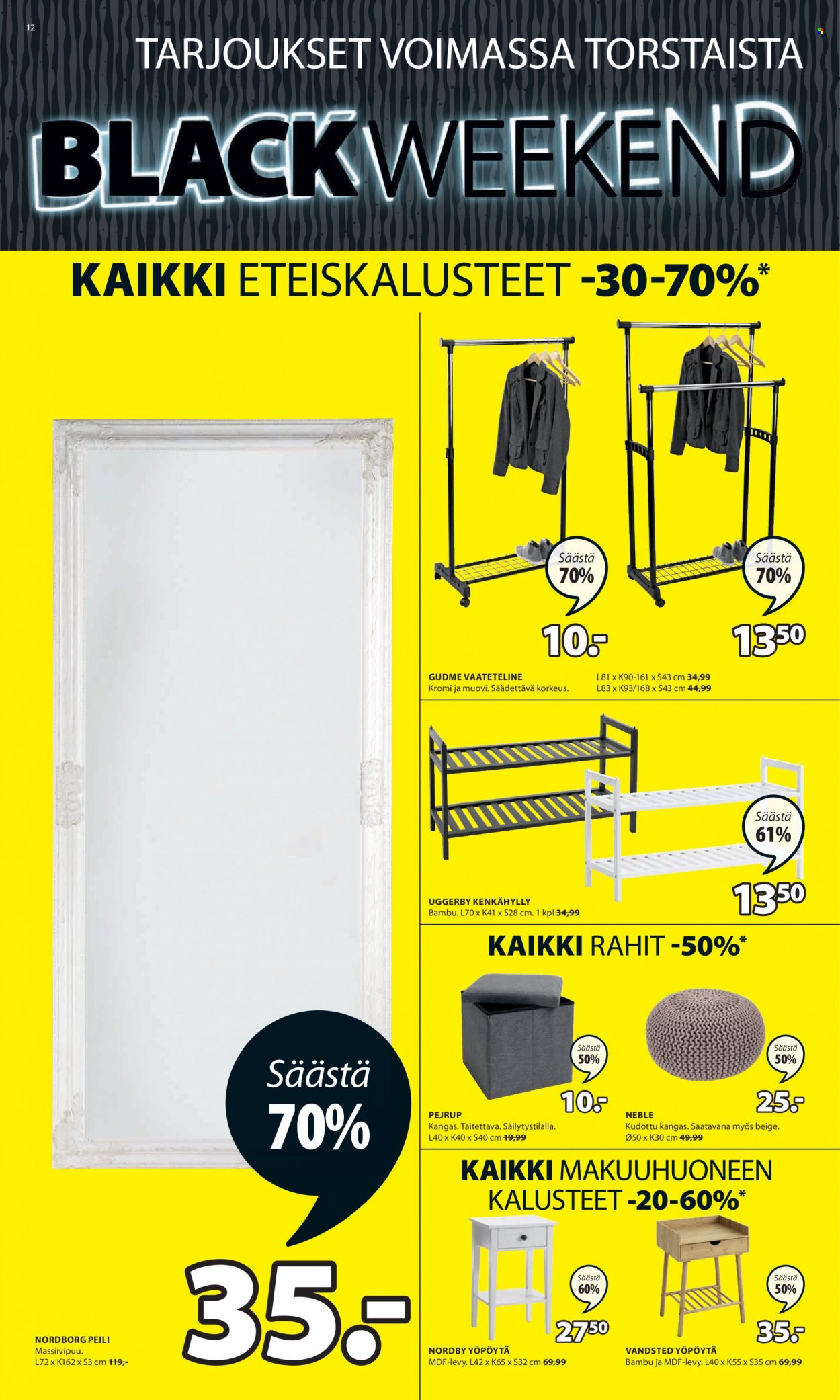 JYSK tarjoukset - 25.11.2021 - 28.11.2021. Sivu 12