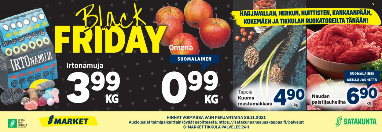 S-market tarjoukset - 26.11.2021 - 26.11.2021. Sivu 1