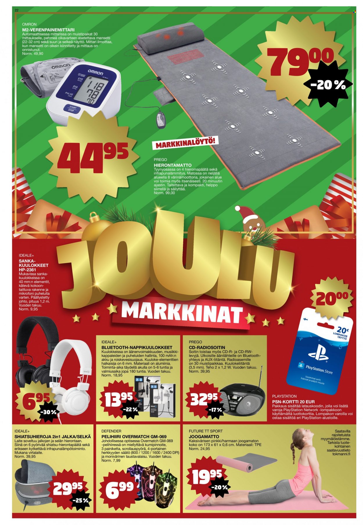Tokmanni tarjoukset - 29.11.2021 - 05.12.2021. Sivu 22