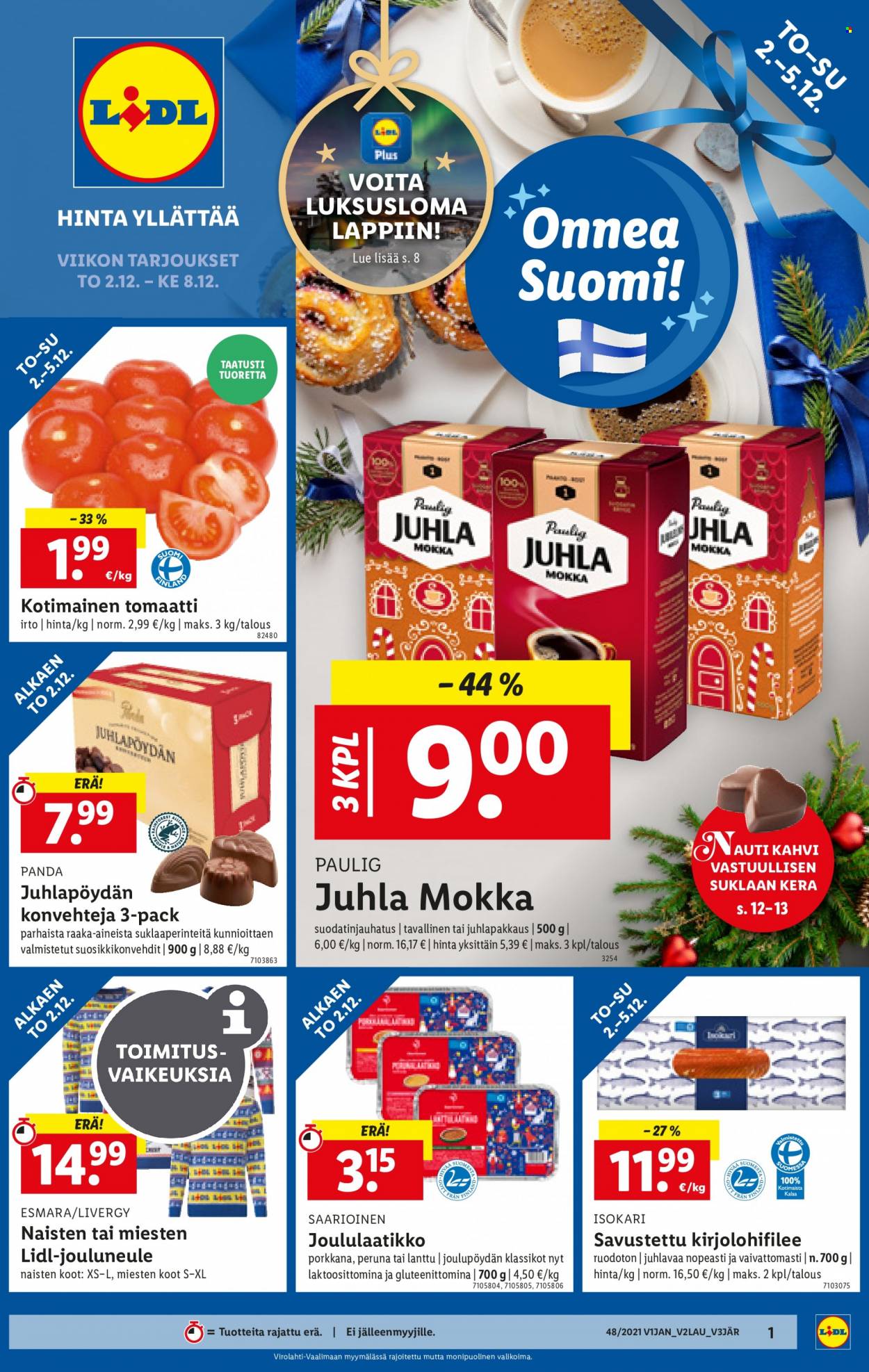 Lidl tarjoukset - 02.12.2021 - 08.12.2021. Sivu 1