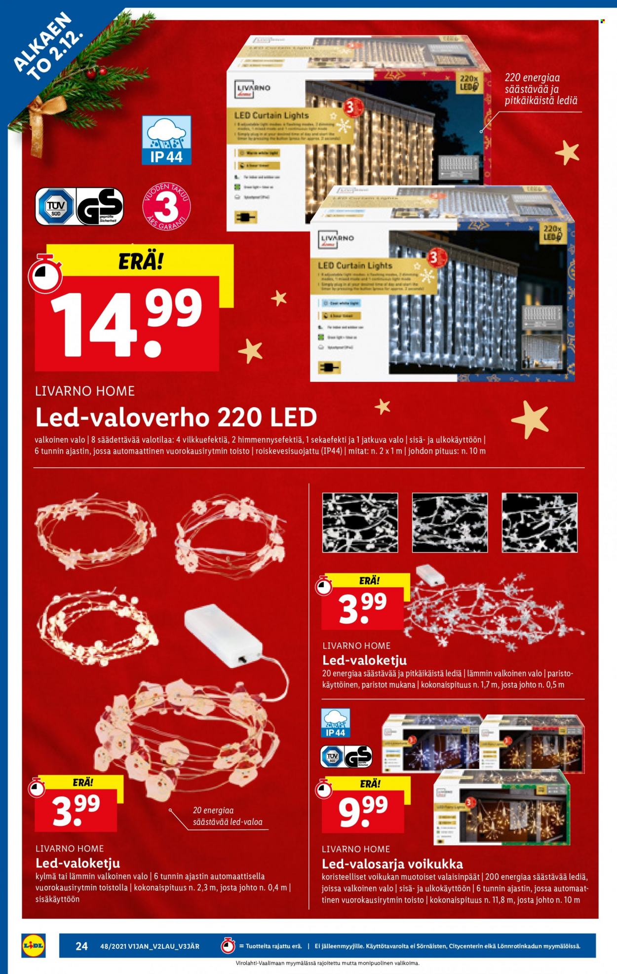 Lidl tarjoukset - 02.12.2021 - 08.12.2021. Sivu 24