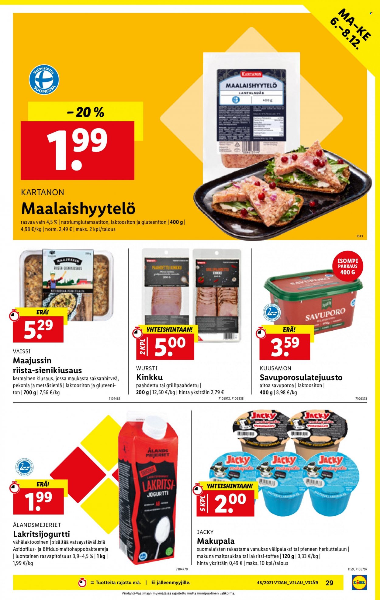 Lidl tarjoukset - 02.12.2021 - 08.12.2021. Sivu 29