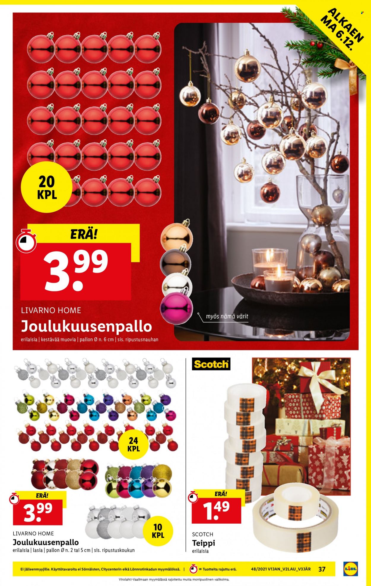 Lidl tarjoukset - 02.12.2021 - 08.12.2021. Sivu 37