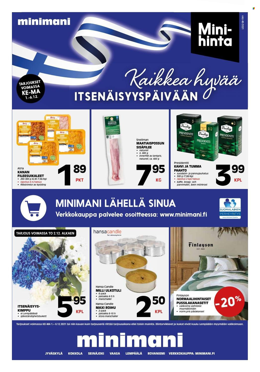 Minimani tarjoukset - 01.12.2021 - 06.12.2021. Sivu 1