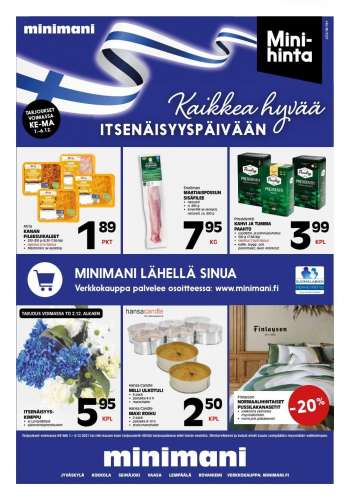Minimani tarjoukset  - 01.12.2021 - 06.12.2021.