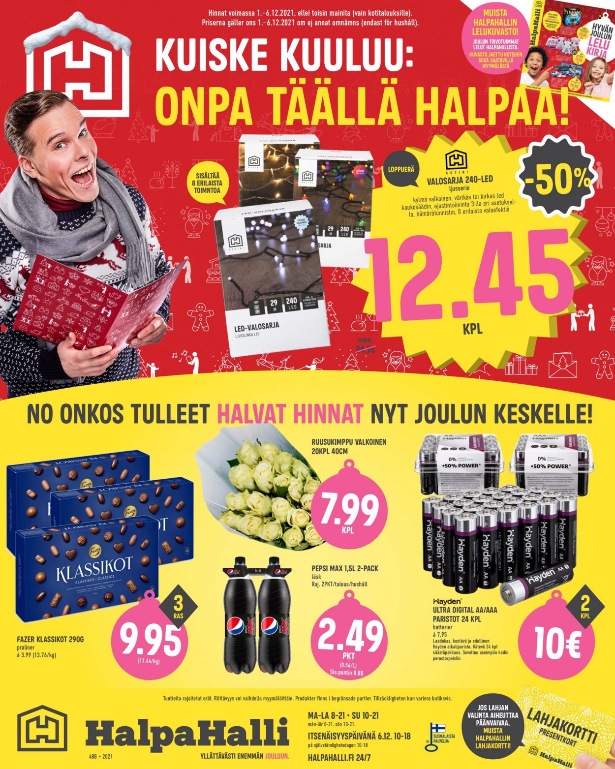 HalpaHalli tarjoukset - 01.12.2021 - 06.12.2021. Sivu 1