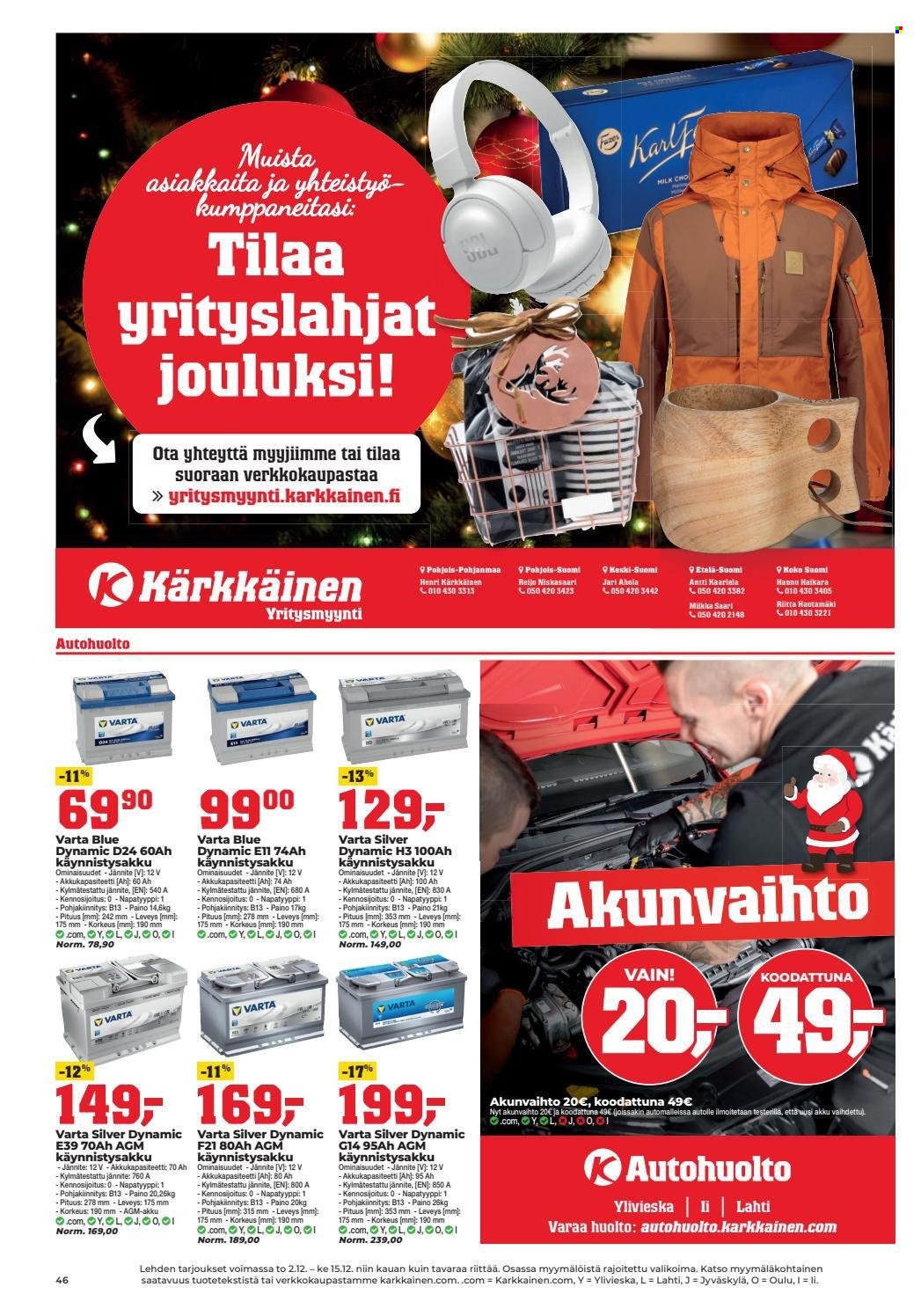 Kärkkäinen tarjoukset - 02.12.2021 - 15.12.2021. Sivu 40
