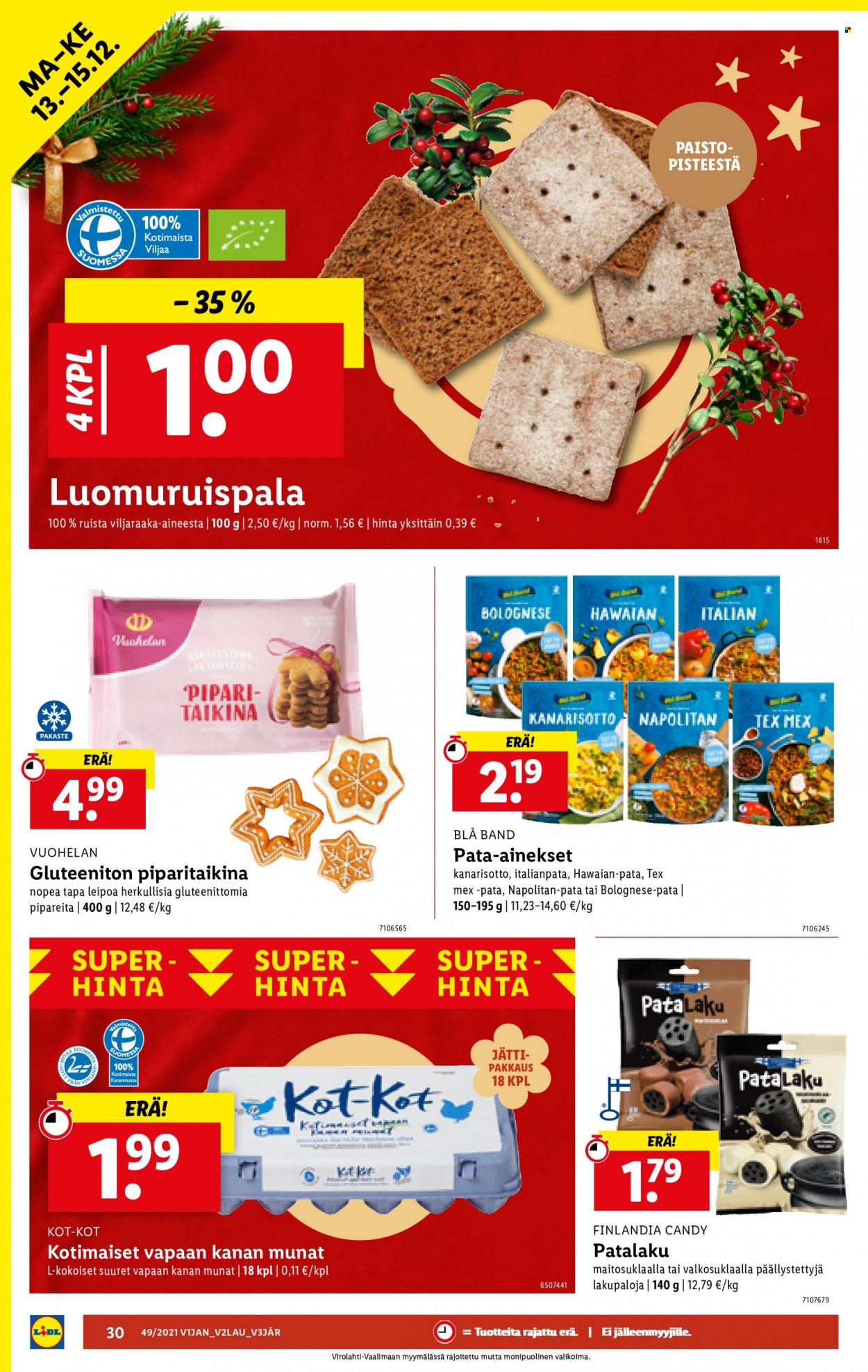 Lidl tarjoukset - 09.12.2021 - 15.12.2021. Sivu 30
