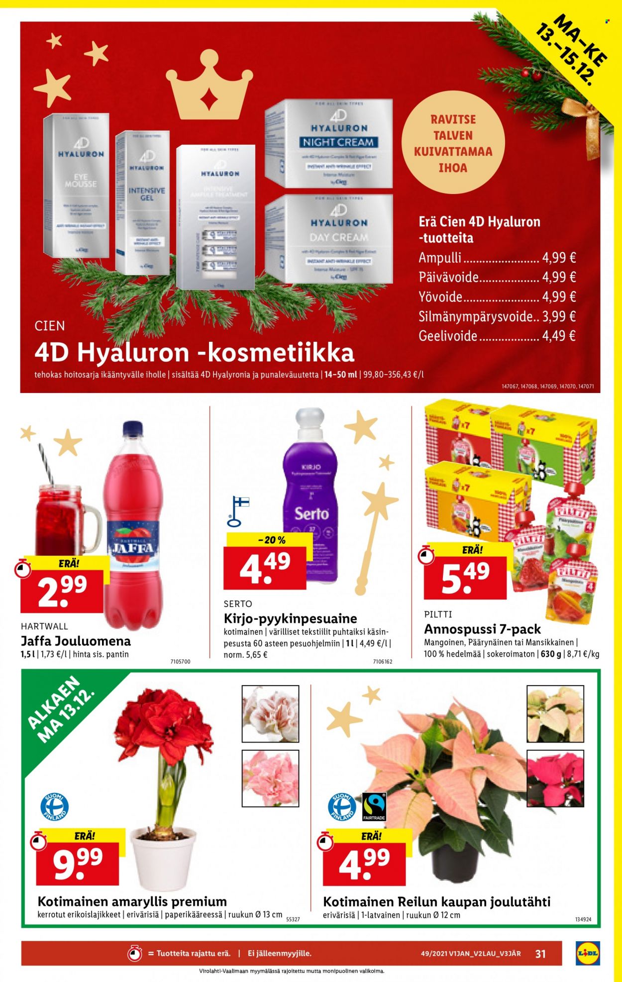 Lidl tarjoukset - 09.12.2021 - 15.12.2021. Sivu 31