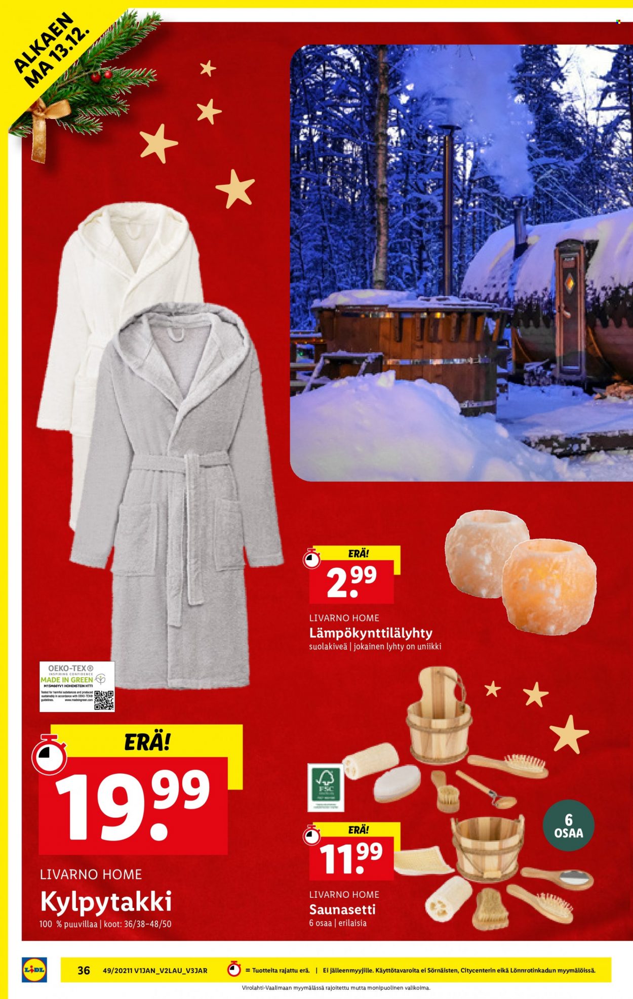 Lidl tarjoukset - 09.12.2021 - 15.12.2021. Sivu 36