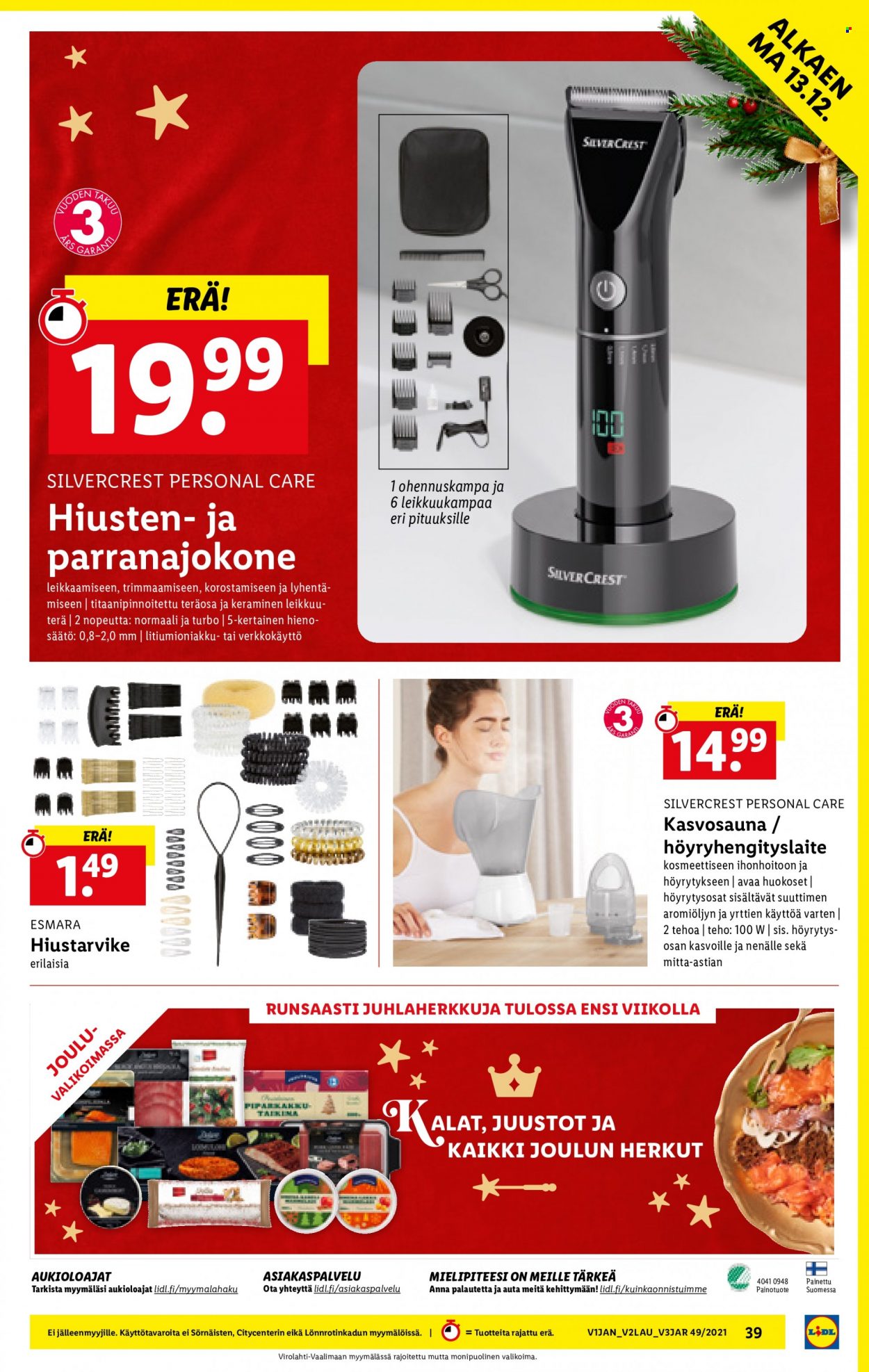 Lidl tarjoukset - 09.12.2021 - 15.12.2021. Sivu 39