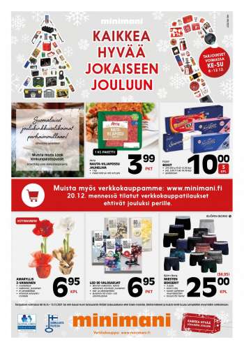 Minimani tarjoukset  - 08.12.2021 - 12.12.2021.