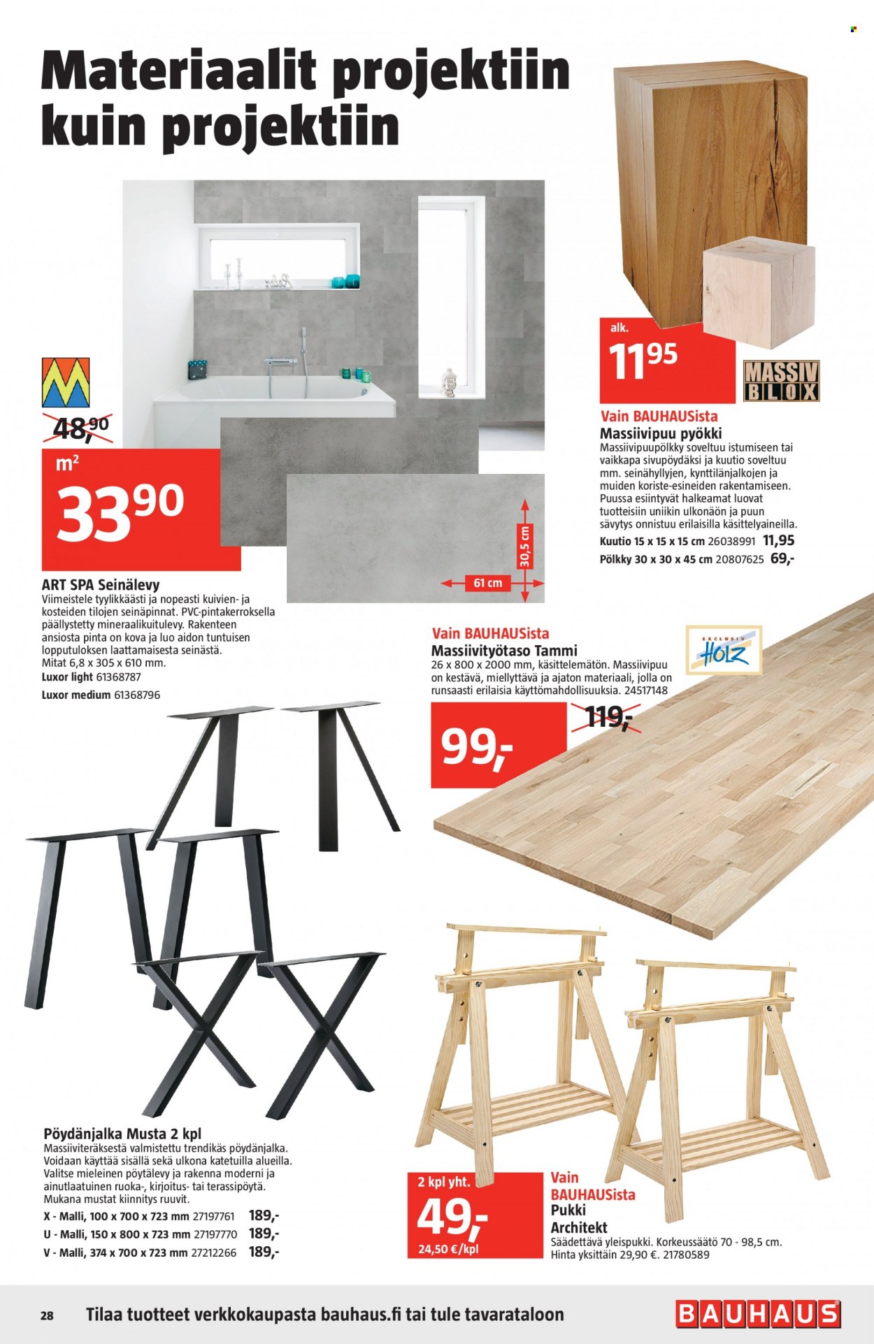 Bauhaus tarjoukset - 08.12.2021 - 23.12.2021. Sivu 28