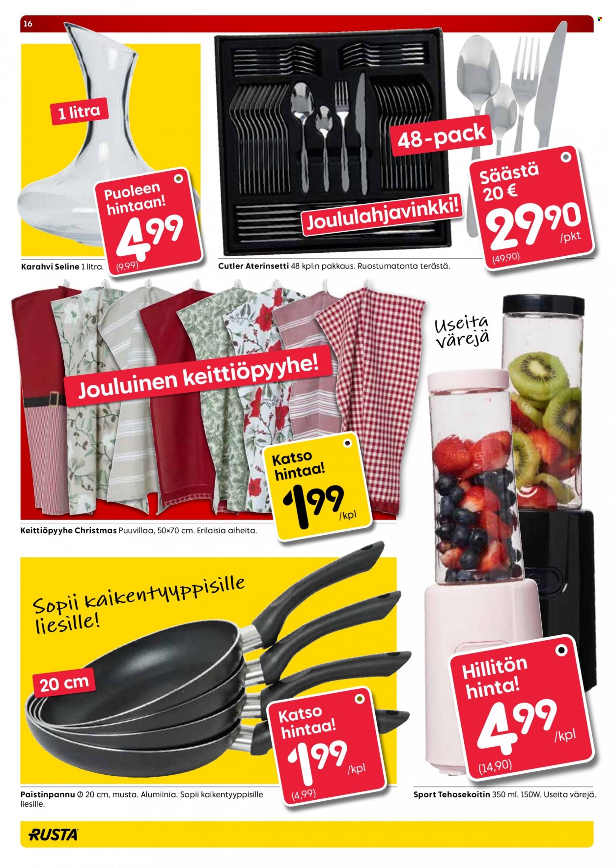 Rusta tarjoukset - 08.12.2021 - 12.12.2021. Sivu 16
