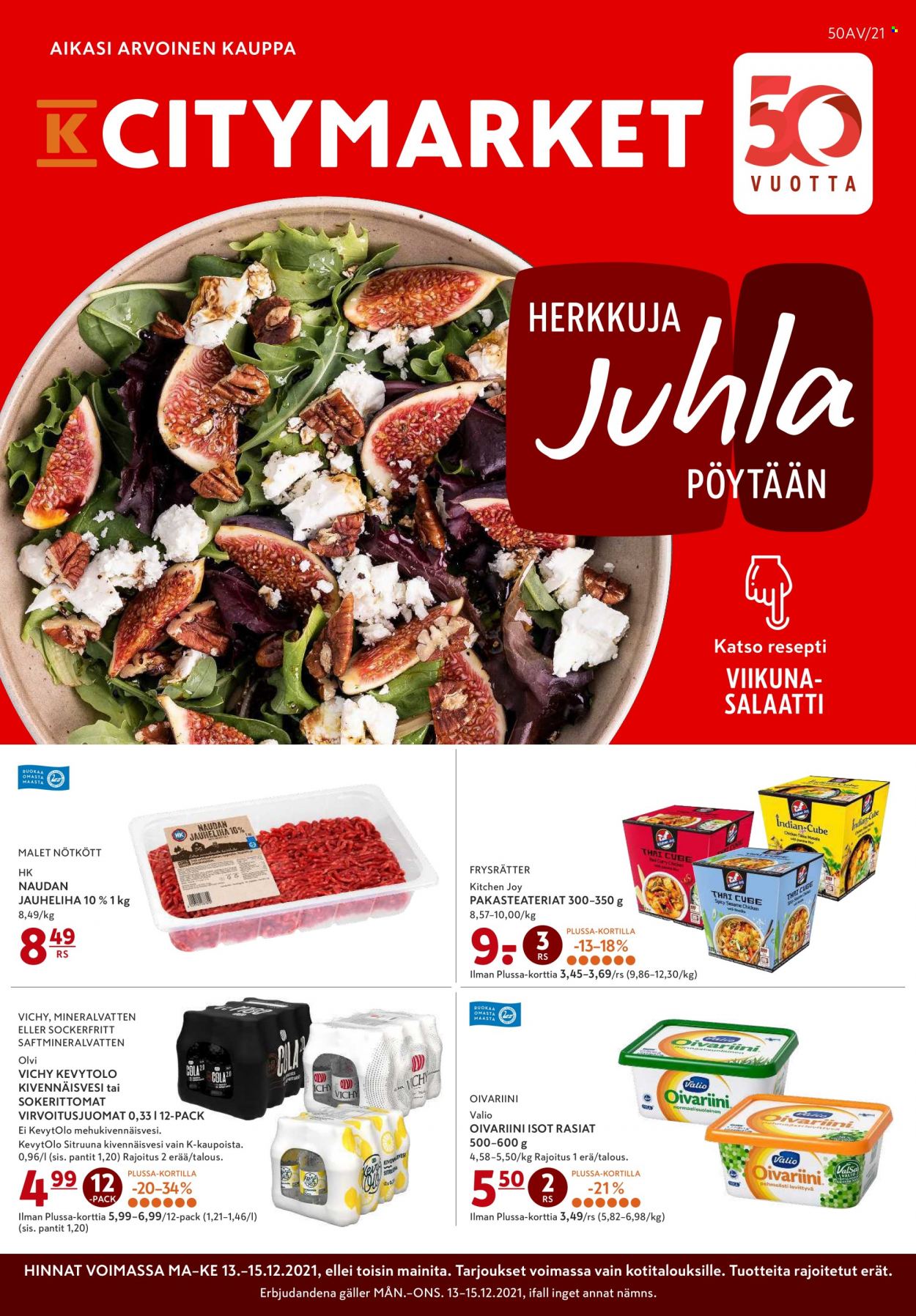 K-citymarket tarjoukset - 13.12.2021 - 15.12.2021. Sivu 1