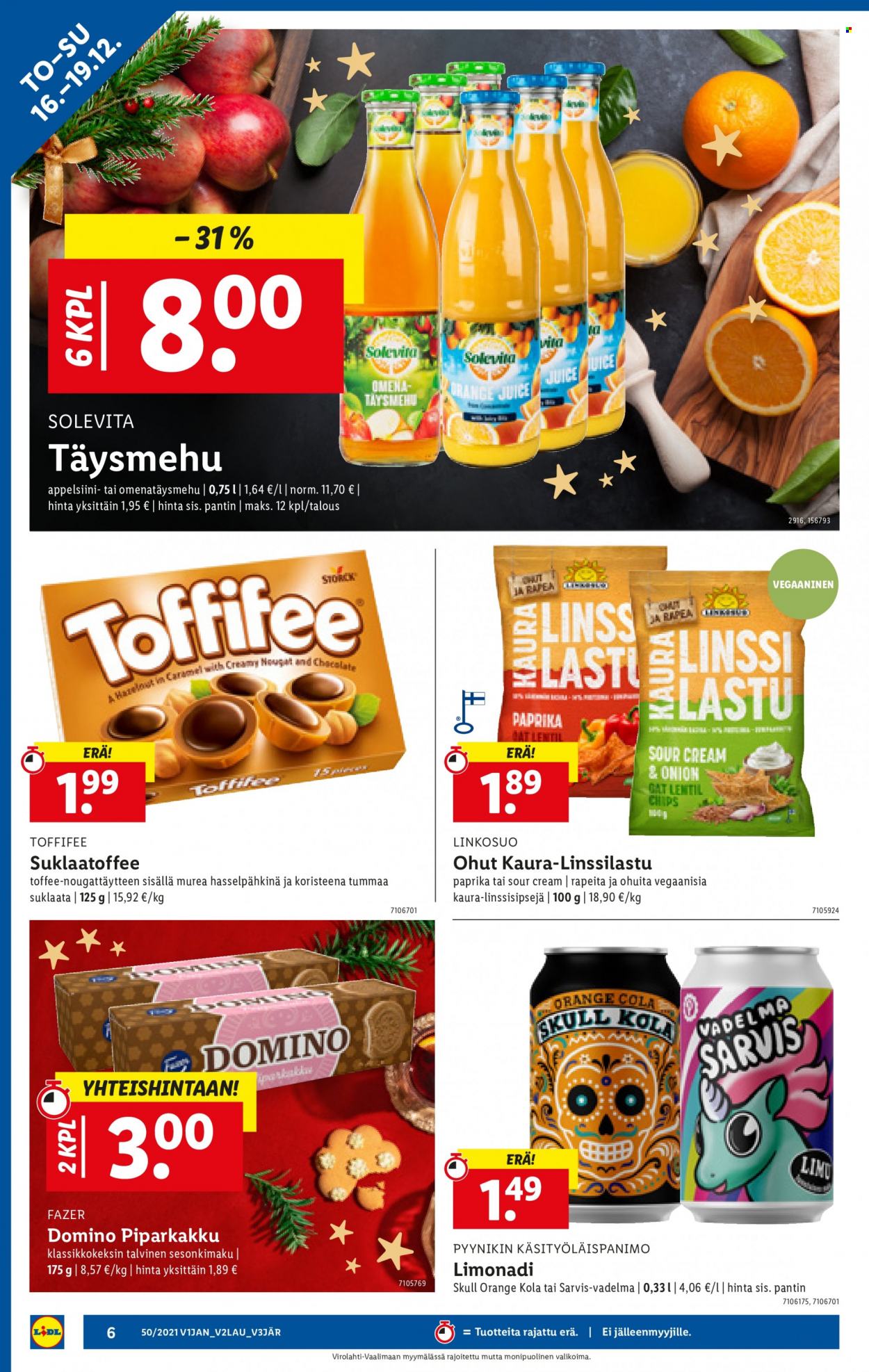 Lidl tarjoukset - 16.12.2021 - 19.12.2021. Sivu 6