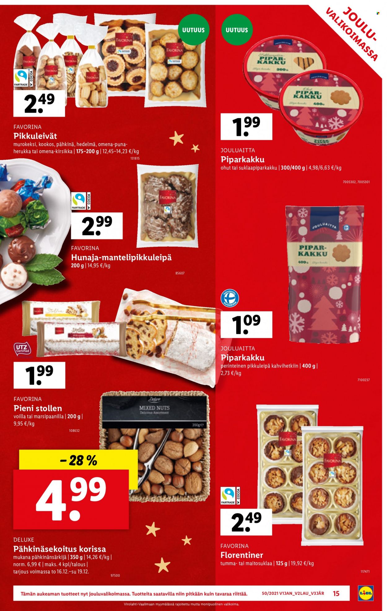 Lidl tarjoukset - 16.12.2021 - 19.12.2021. Sivu 15