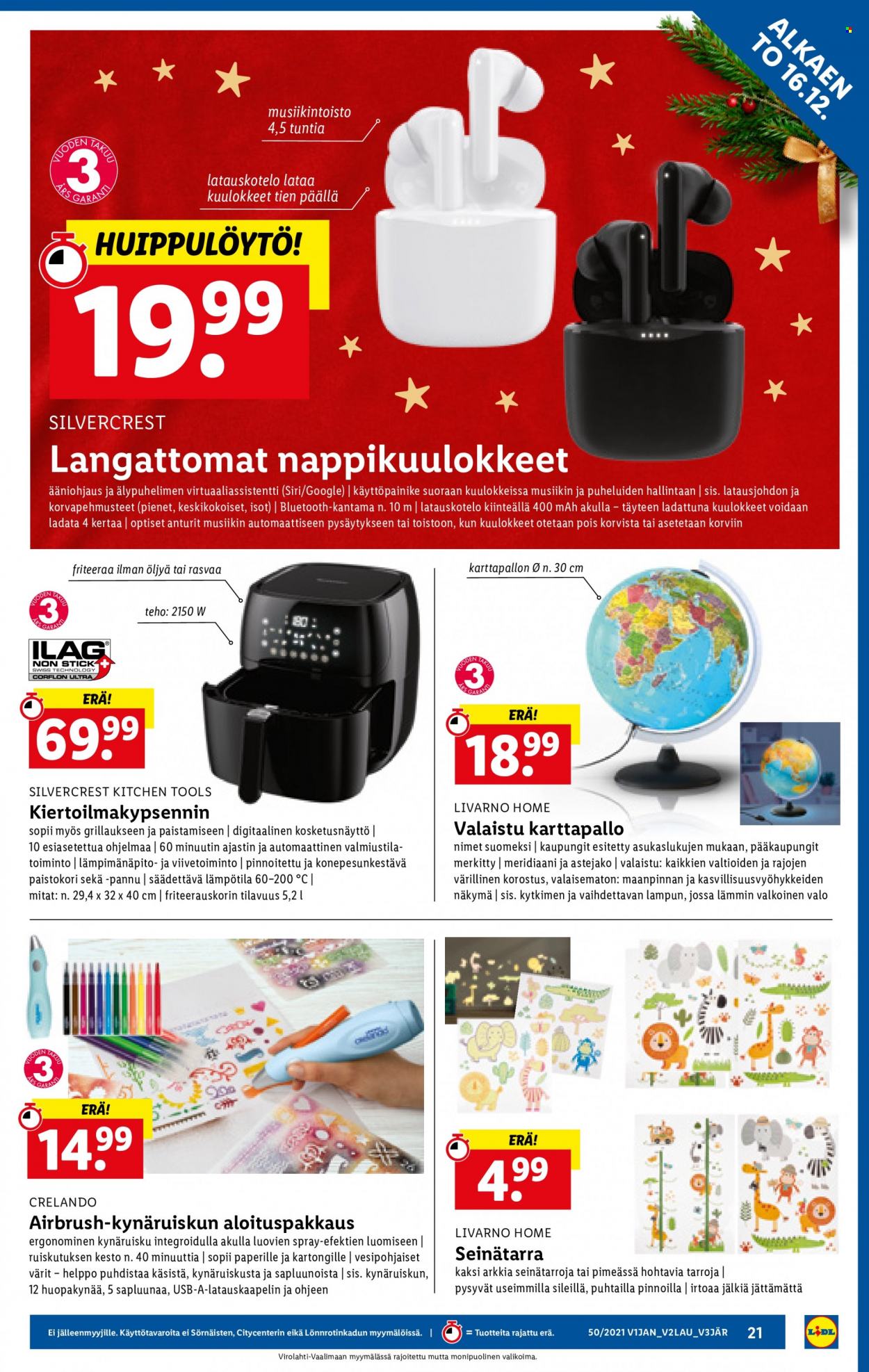 Lidl tarjoukset - 16.12.2021 - 19.12.2021. Sivu 21