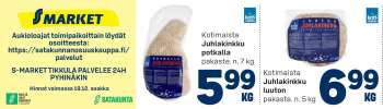 S-market tarjoukset  - 13.12.2021 - 19.12.2021.