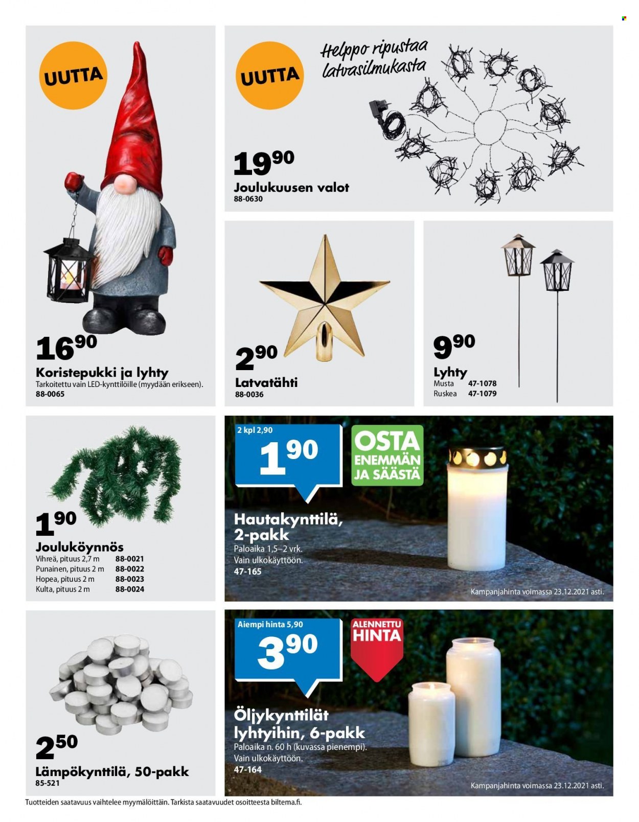 Biltema tarjoukset - 13.12.2021 - 19.12.2021. Sivu 3