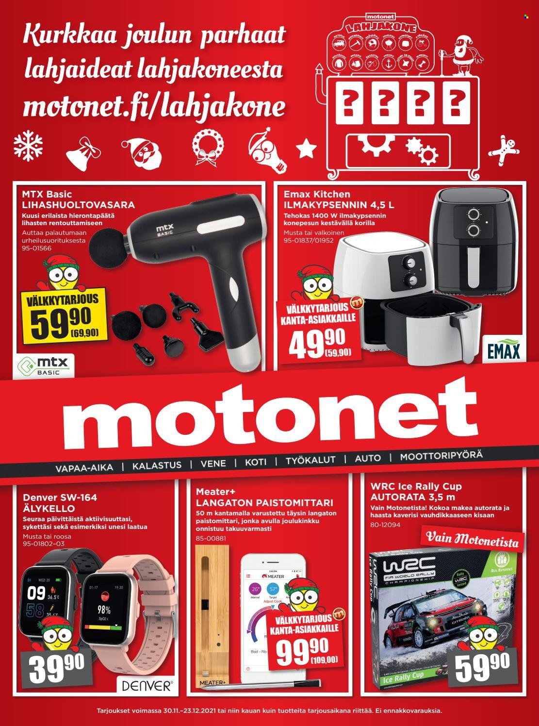 Motonet tarjoukset - 30.11.2021 - 23.12.2021. Sivu 1