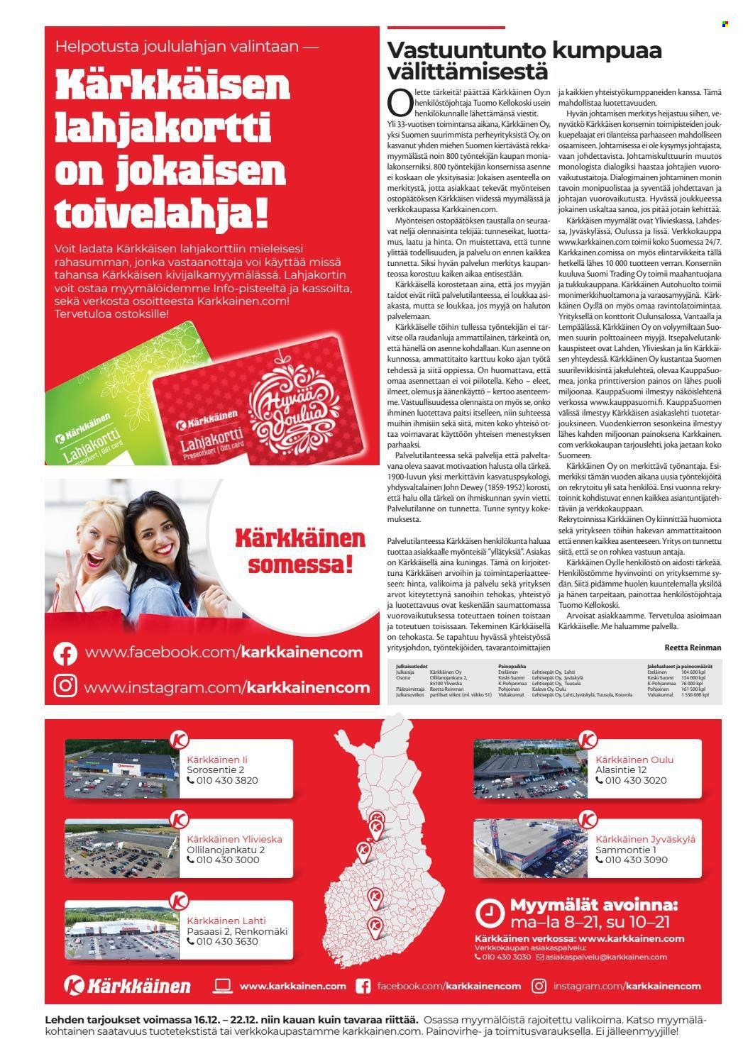 Kärkkäinen tarjoukset - 16.12.2021 - 22.12.2021. Sivu 2