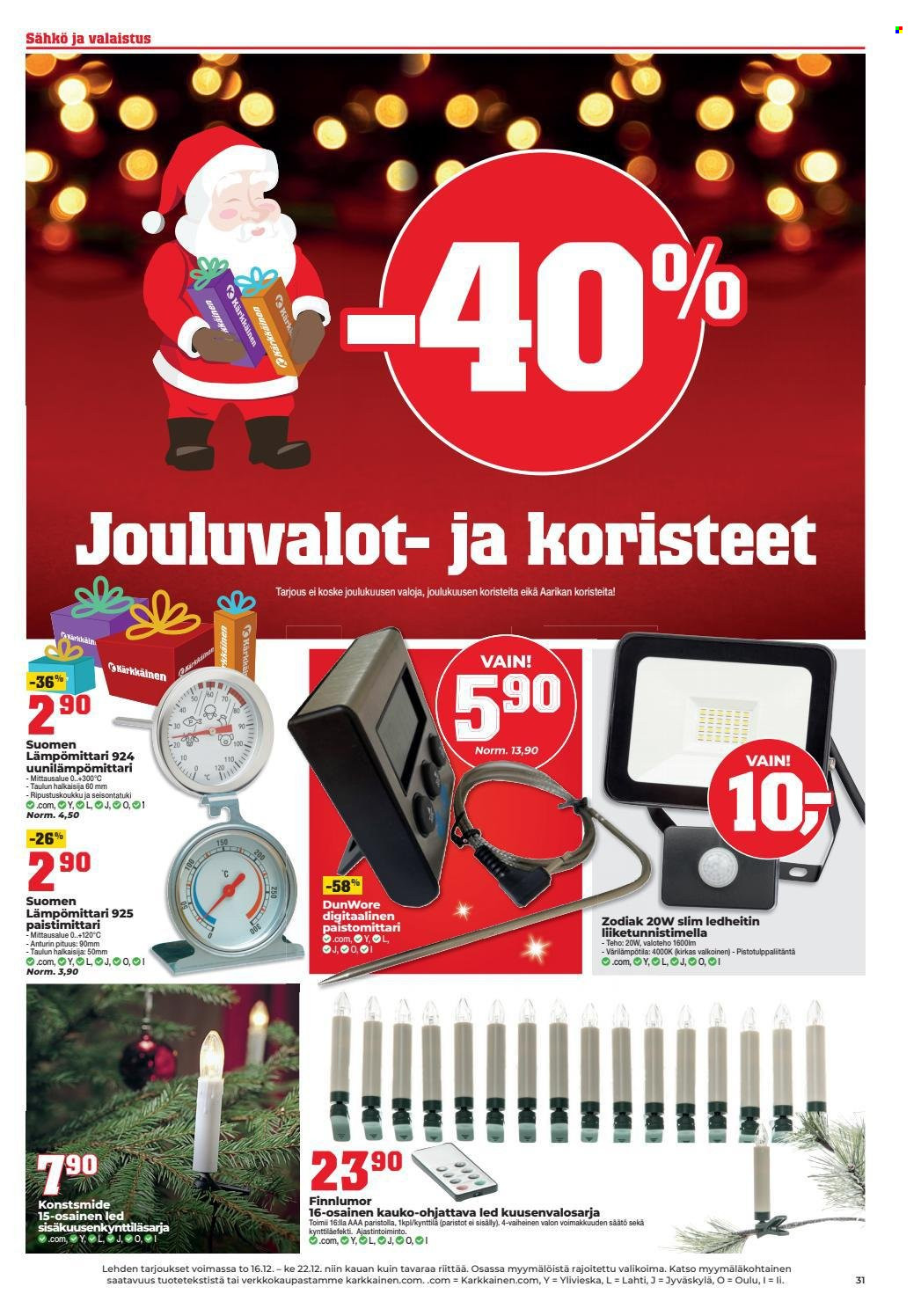 Kärkkäinen tarjoukset - 16.12.2021 - 22.12.2021. Sivu 25