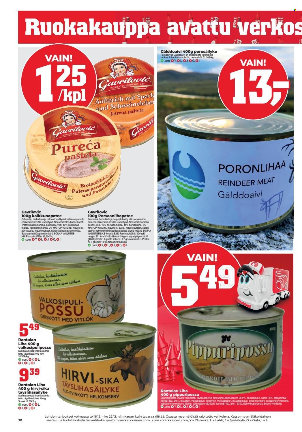 Kärkkäinen tarjoukset - 16.12.2021 - 22.12.2021. Sivu 32