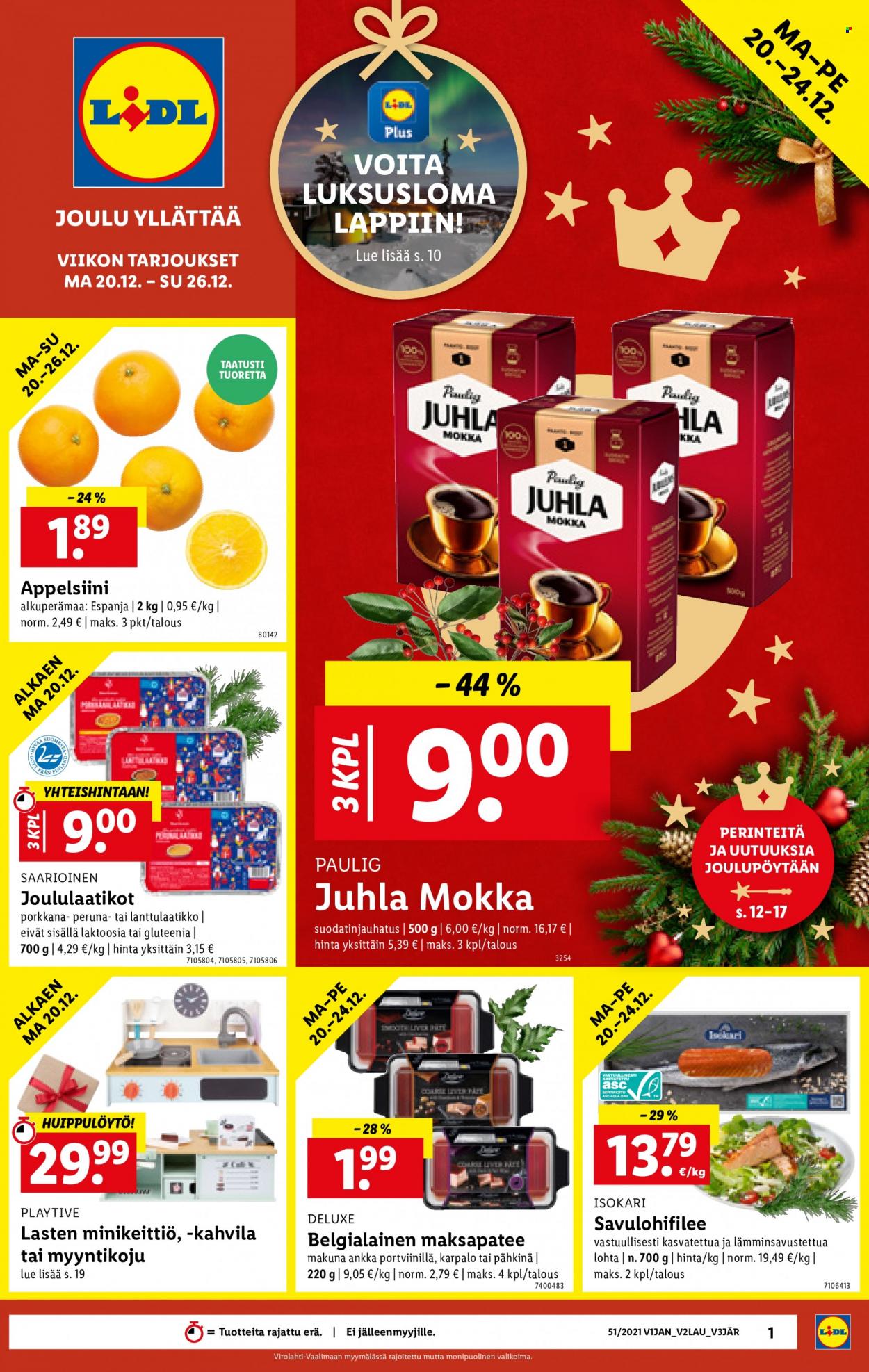 Lidl tarjoukset - 20.12.2021 - 26.12.2021. Sivu 1