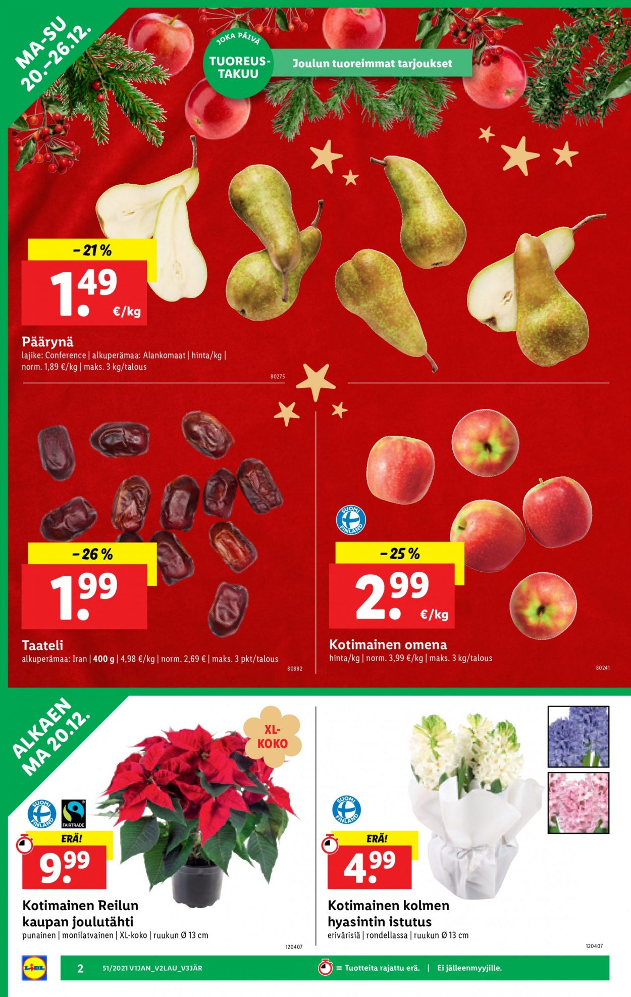 Lidl tarjoukset - 20.12.2021 - 26.12.2021. Sivu 2