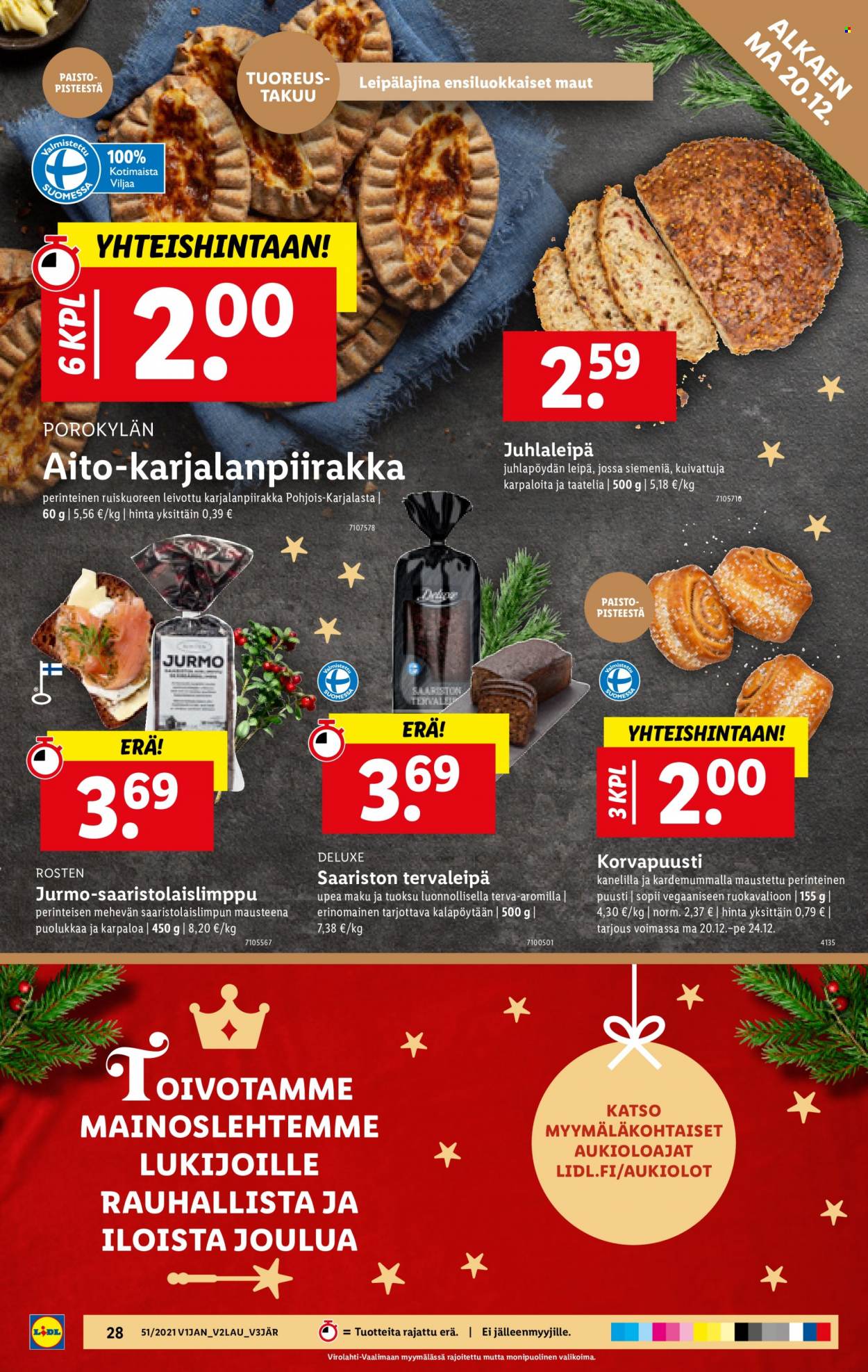 Lidl tarjoukset - 20.12.2021 - 26.12.2021. Sivu 28