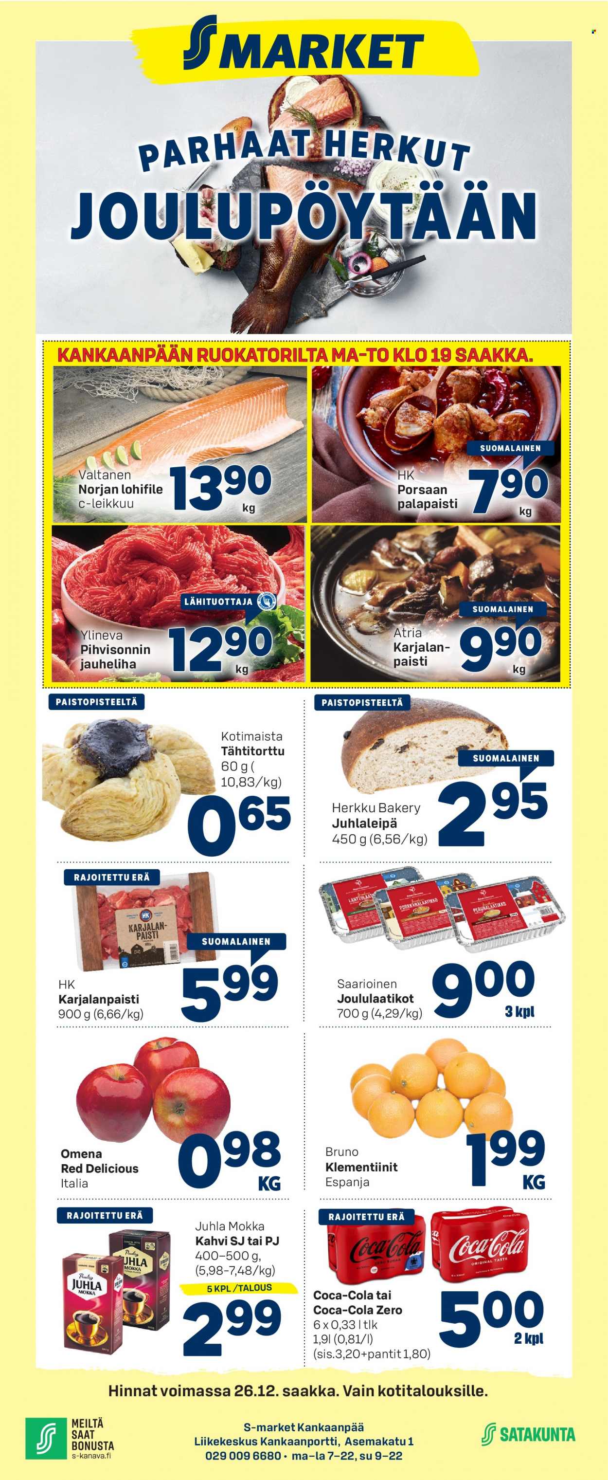 S-market tarjoukset - 19.12.2021 - 26.12.2021. Sivu 1