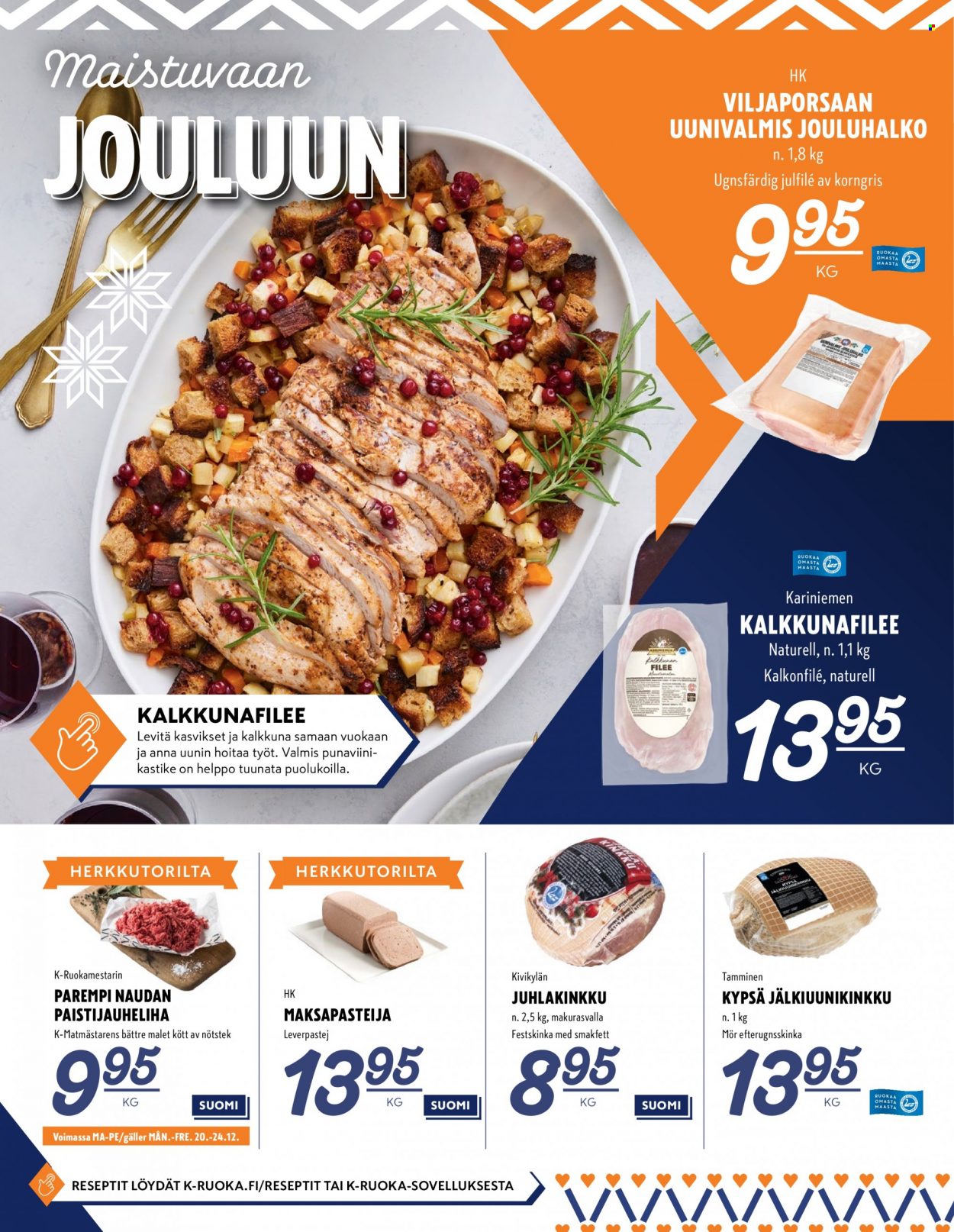 K-Supermarket tarjoukset - 20.12.2021 - 26.12.2021. Sivu 6