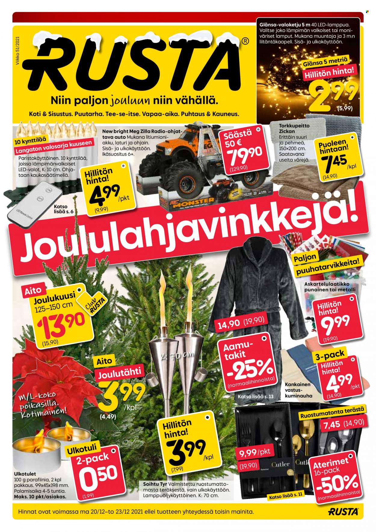 Rusta tarjoukset - 20.12.2021 - 23.12.2021. Sivu 1
