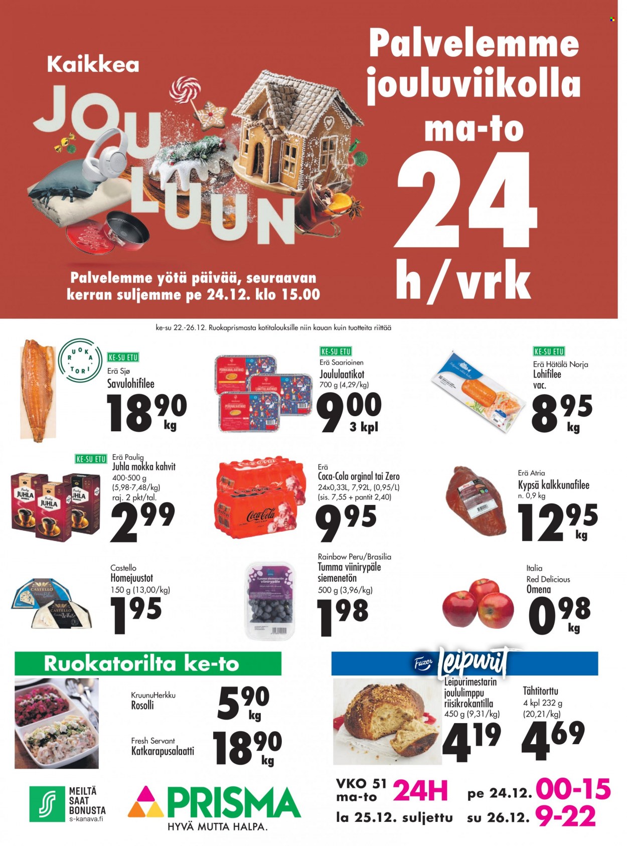 Prisma tarjoukset - 22.12.2021 - 26.12.2021. Sivu 1