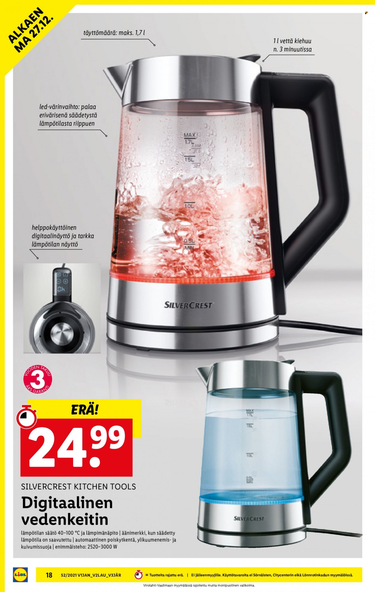 Lidl tarjoukset - 27.12.2021 - 05.01.2022. Sivu 18