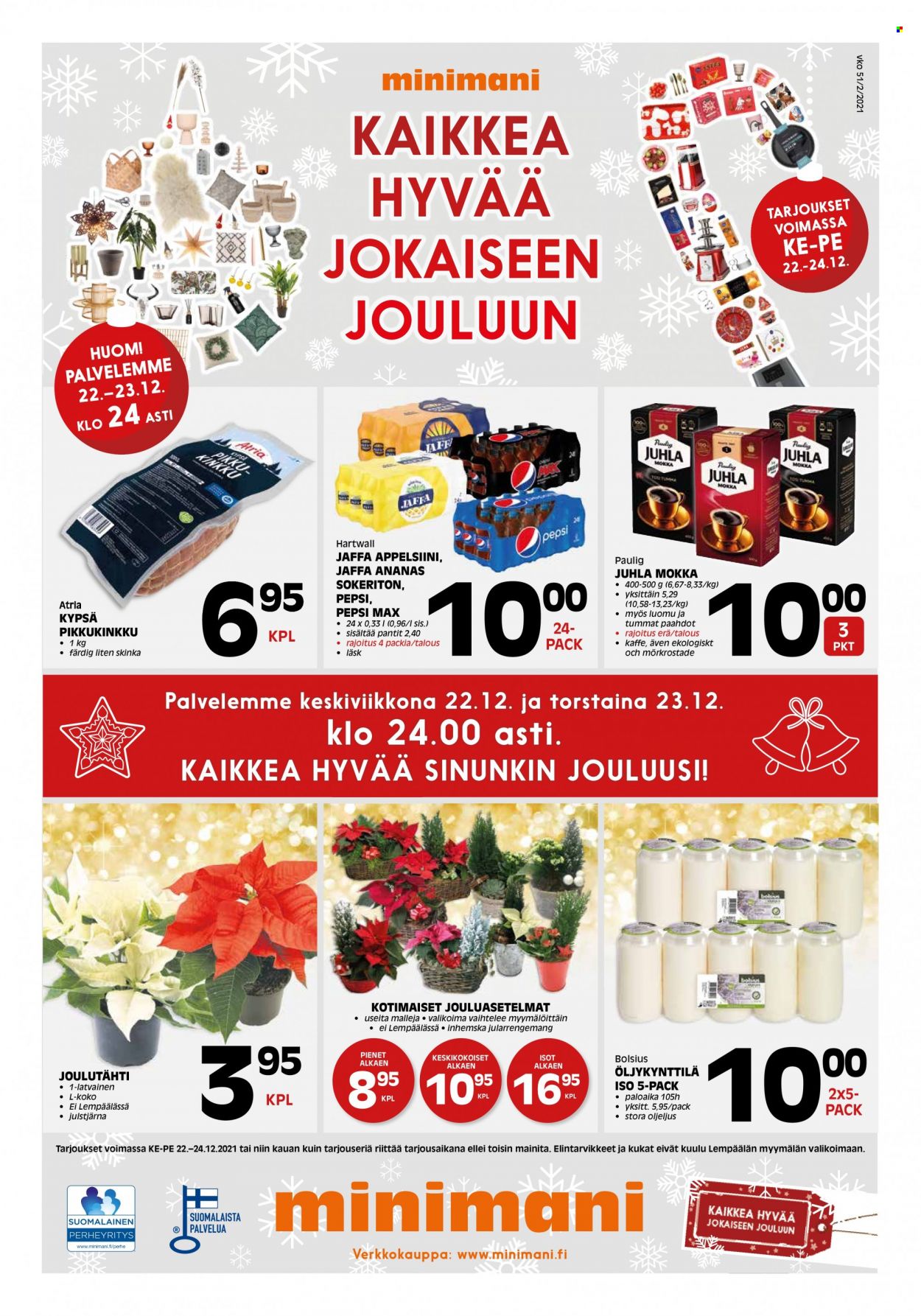 Minimani tarjoukset - 22.12.2021 - 24.12.2021. Sivu 1