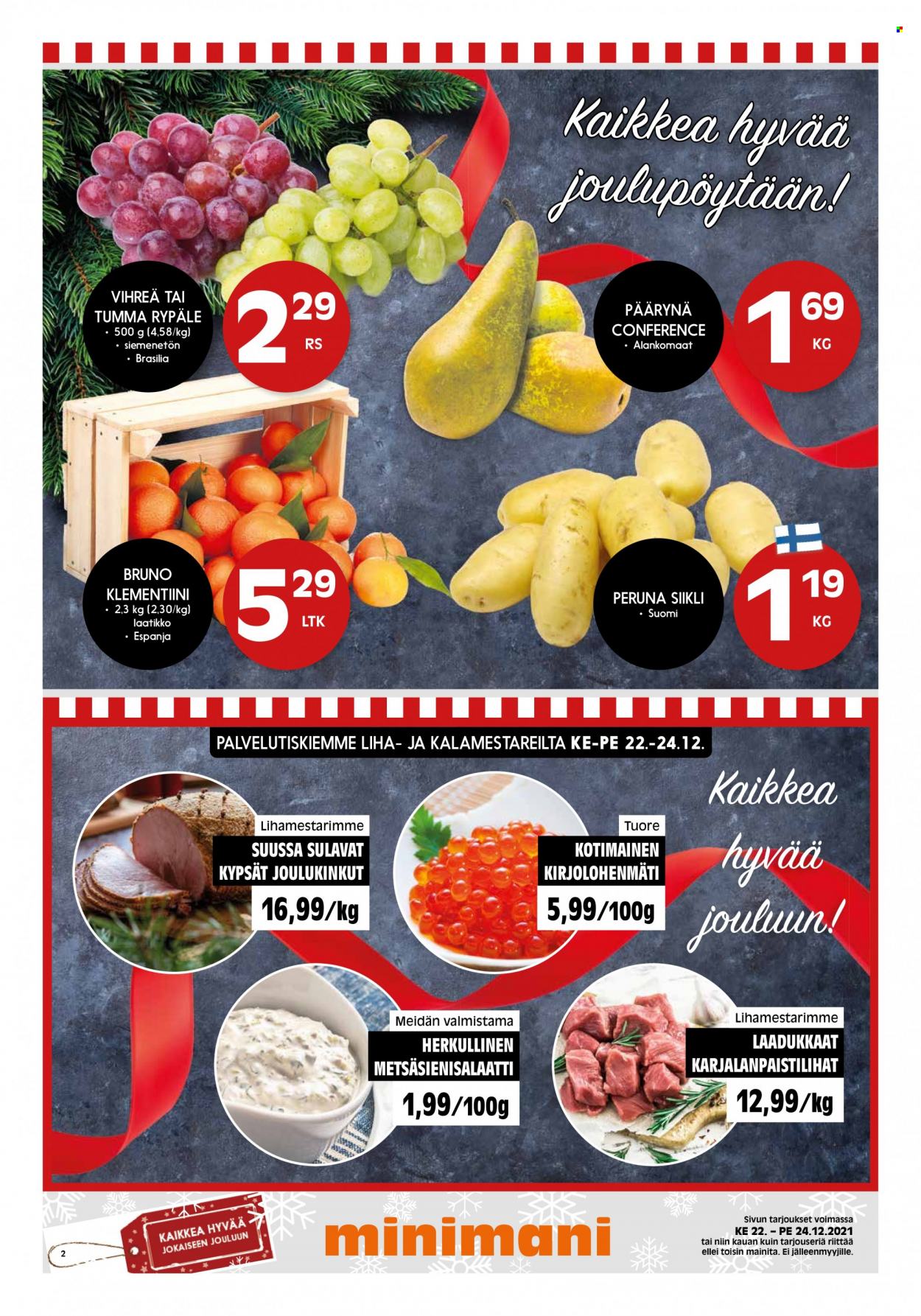 Minimani tarjoukset - 22.12.2021 - 24.12.2021. Sivu 2
