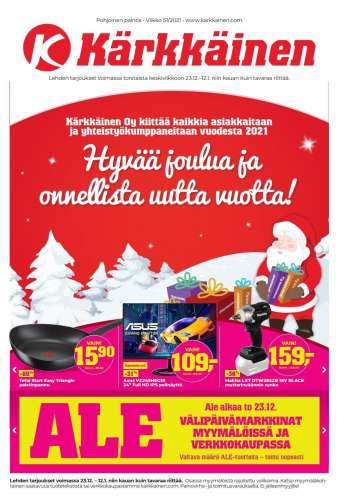 Kärkkäinen tarjoukset  - 23.12.2021 - 12.01.2022.