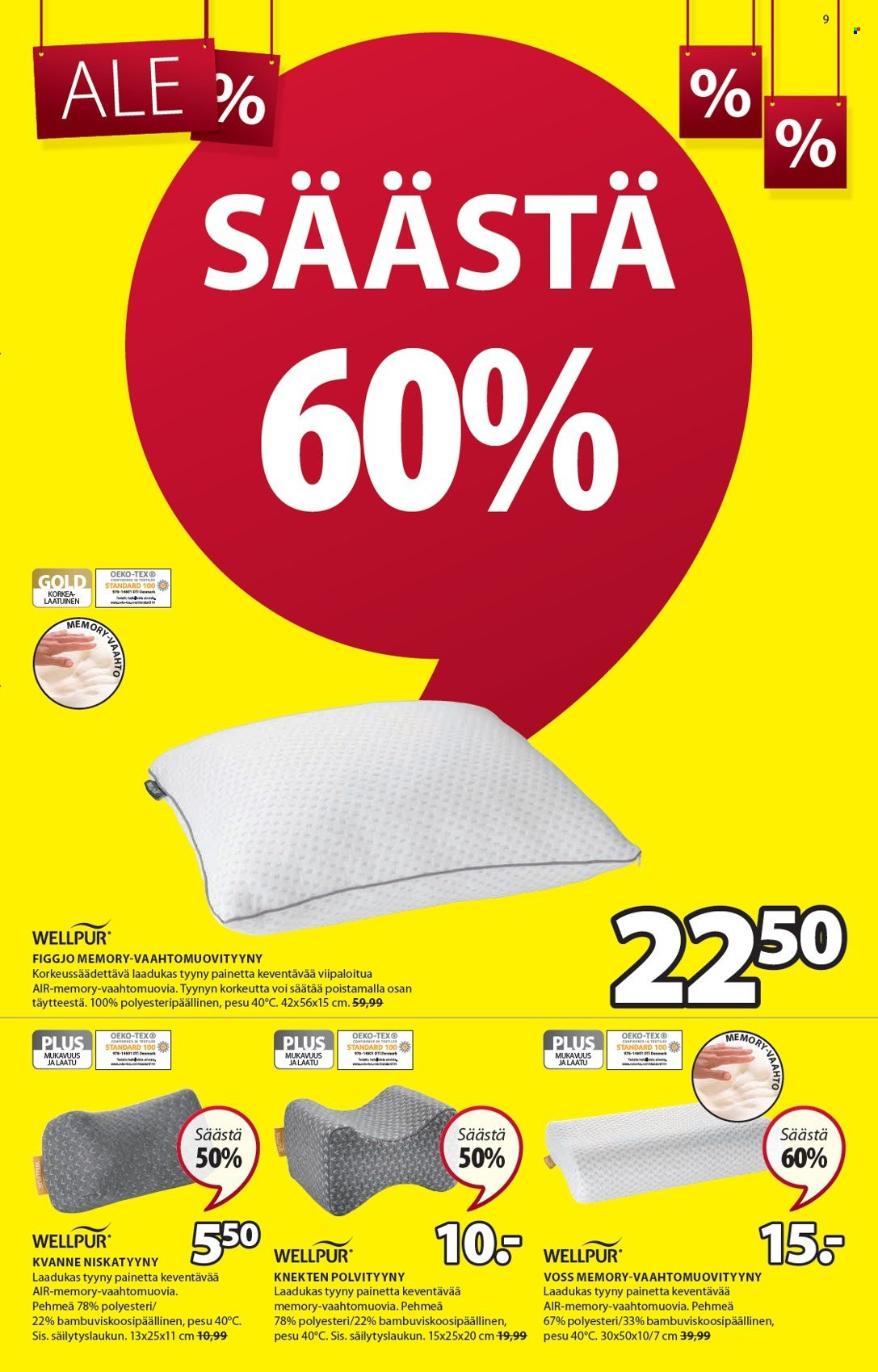 JYSK tarjoukset - 25.12.2021 - 09.01.2022. Sivu 9